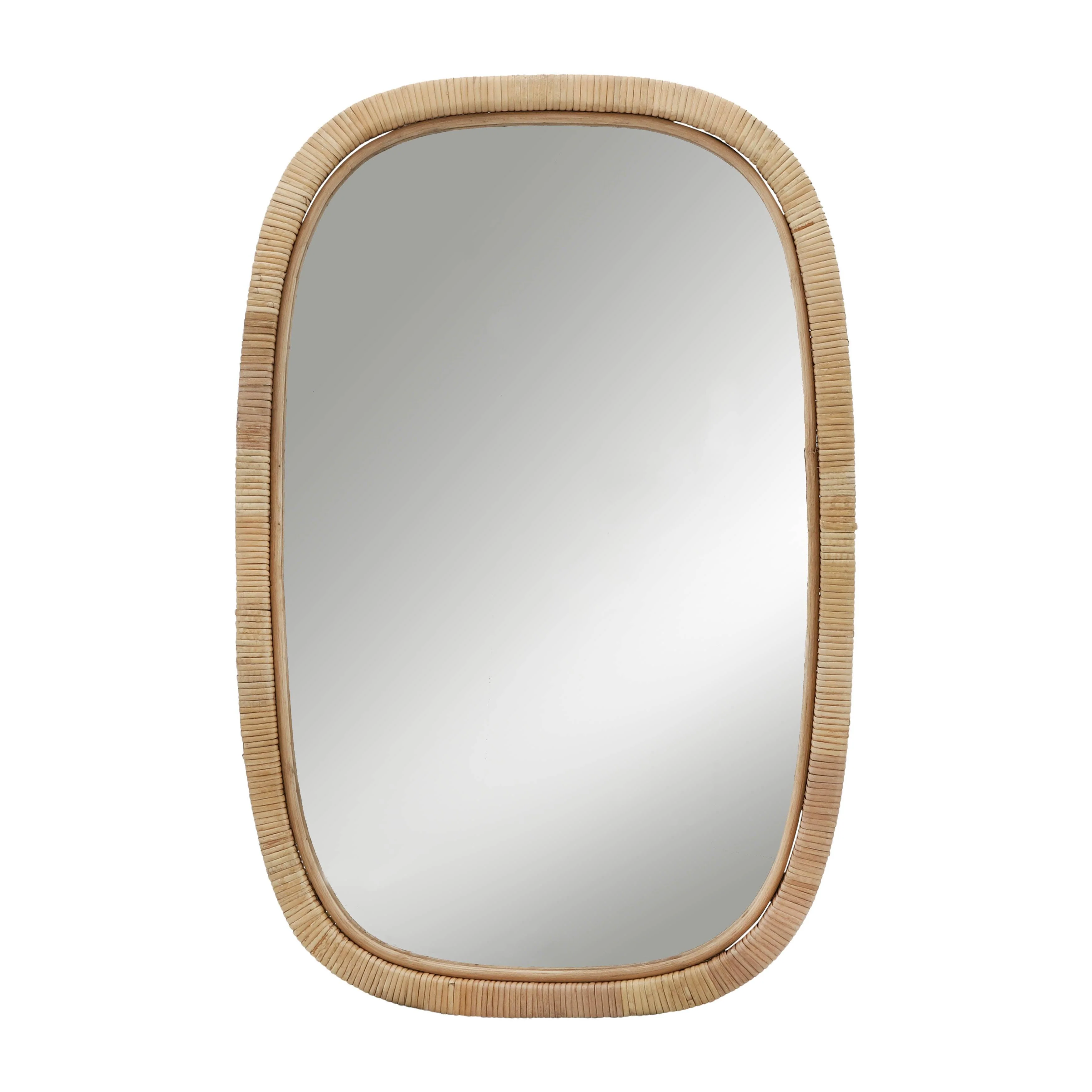 22x36 Rectangular Mirror, Brown - Remutear