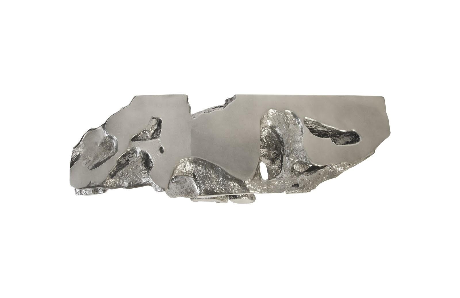 Brivo Freeform Console Table, Liquid Silver - Remutear