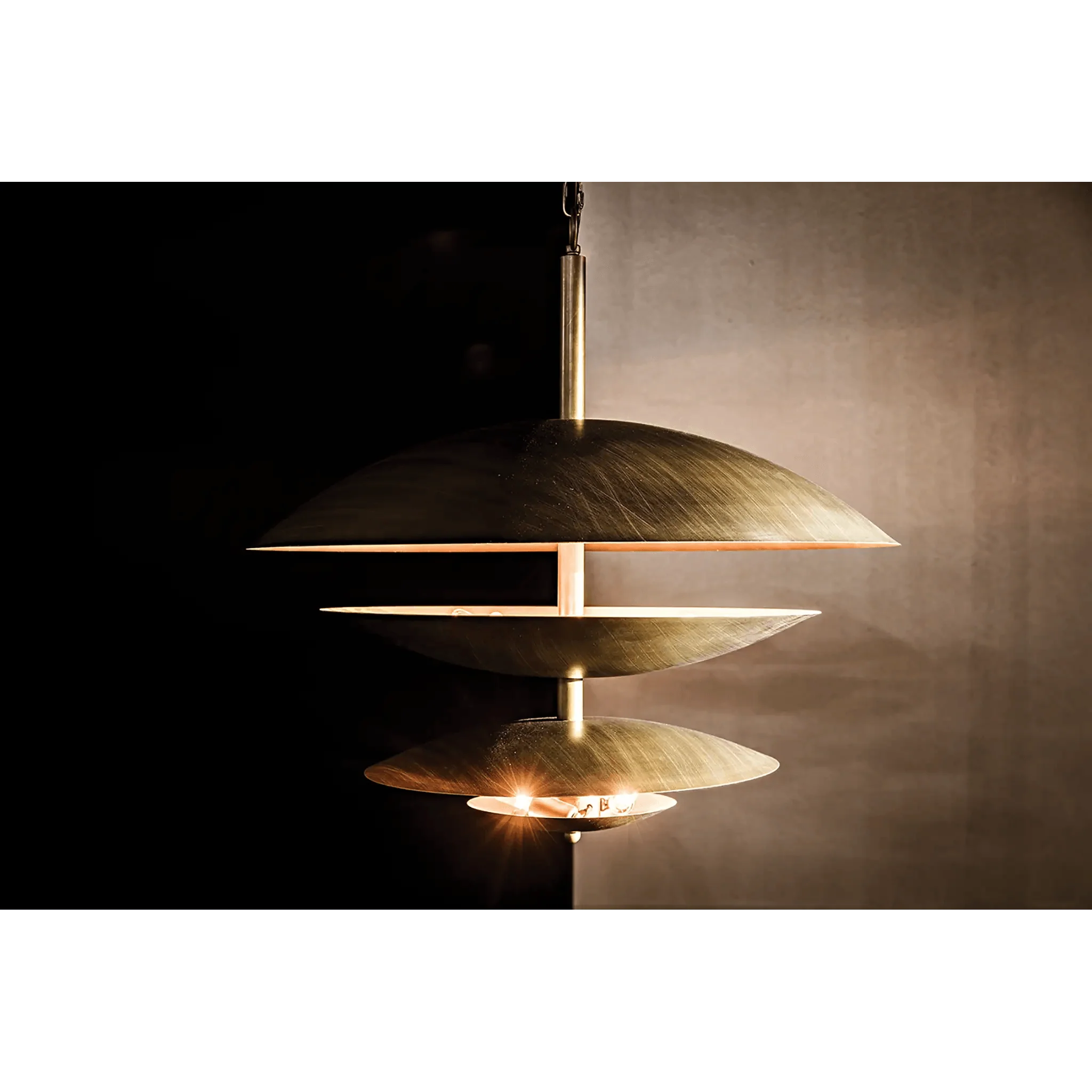 Nora Chandelier, Metal with Aged Brass Finish - Remutear