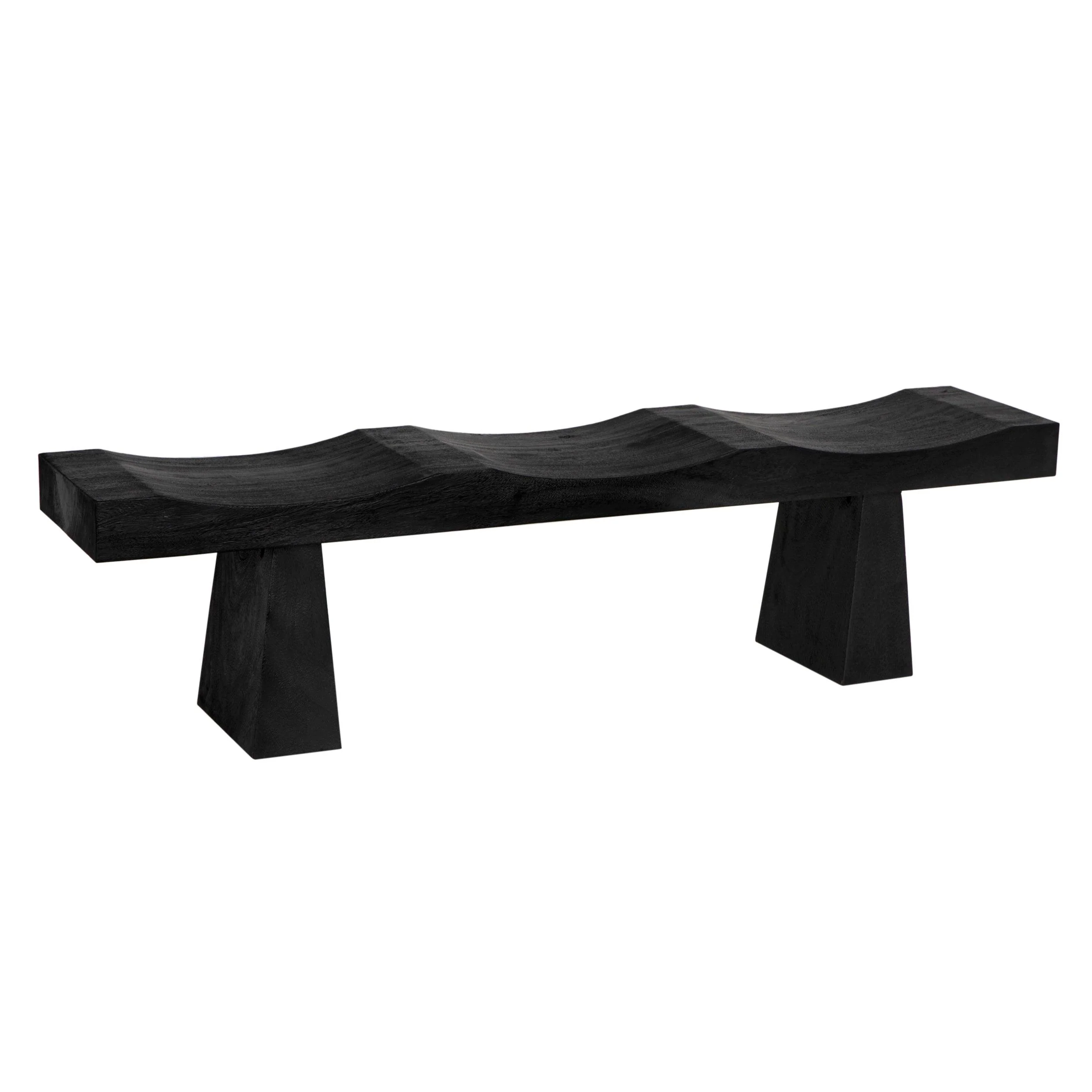 Shibumi Bench, Burnt Black Finish - Remutear