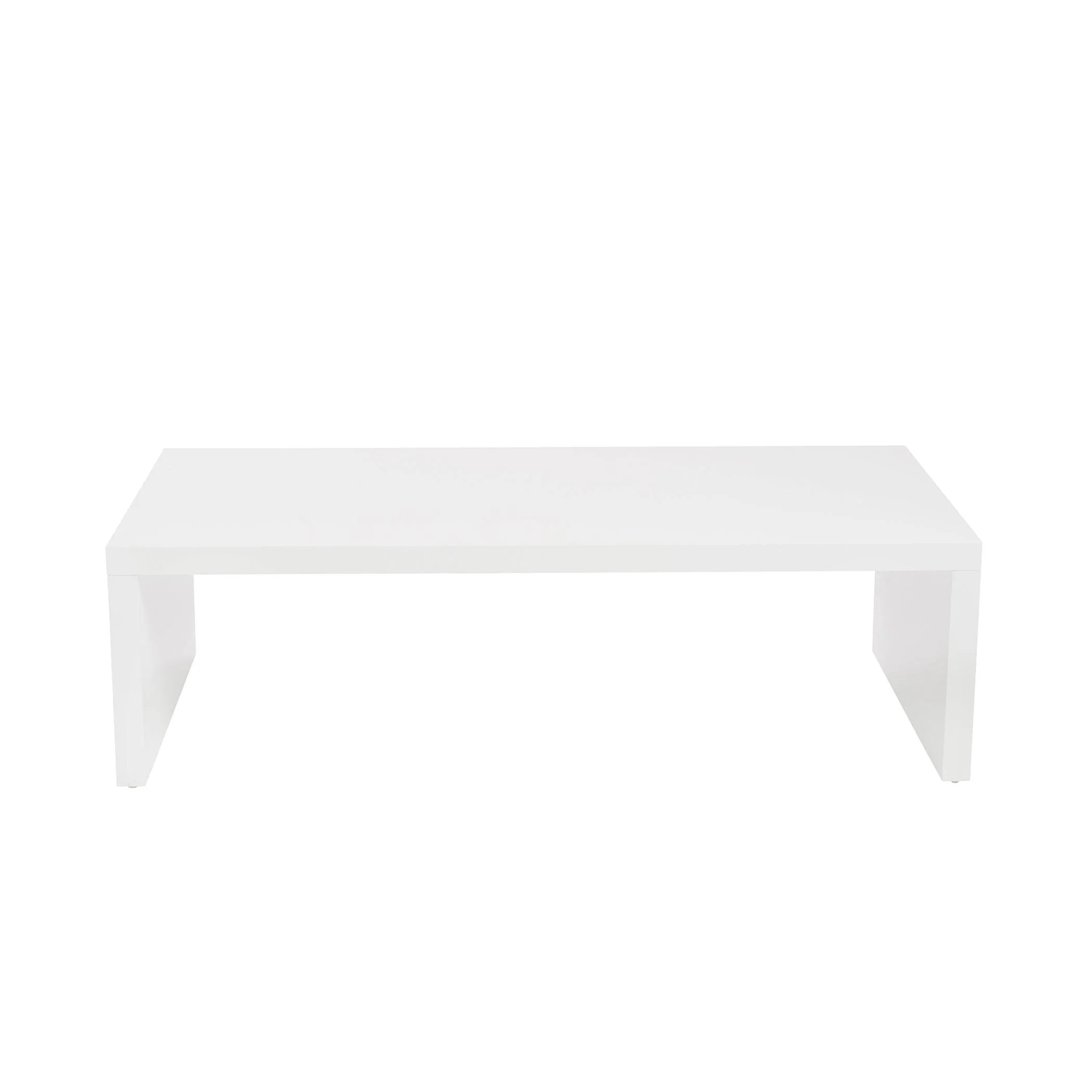 ABBY COFFEE TABLE IN HIGH GLOSS WHITE - Remutear