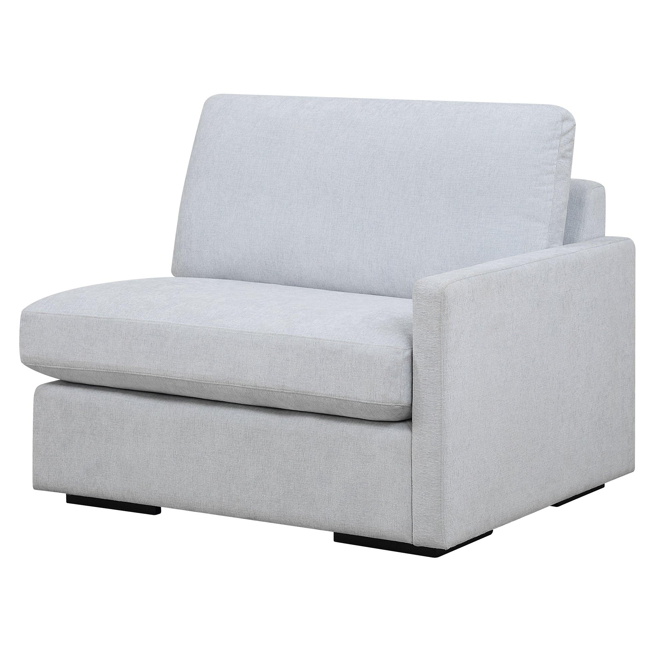 Refuge Cloud Blue Right Arm Facing Sofa - Remutear