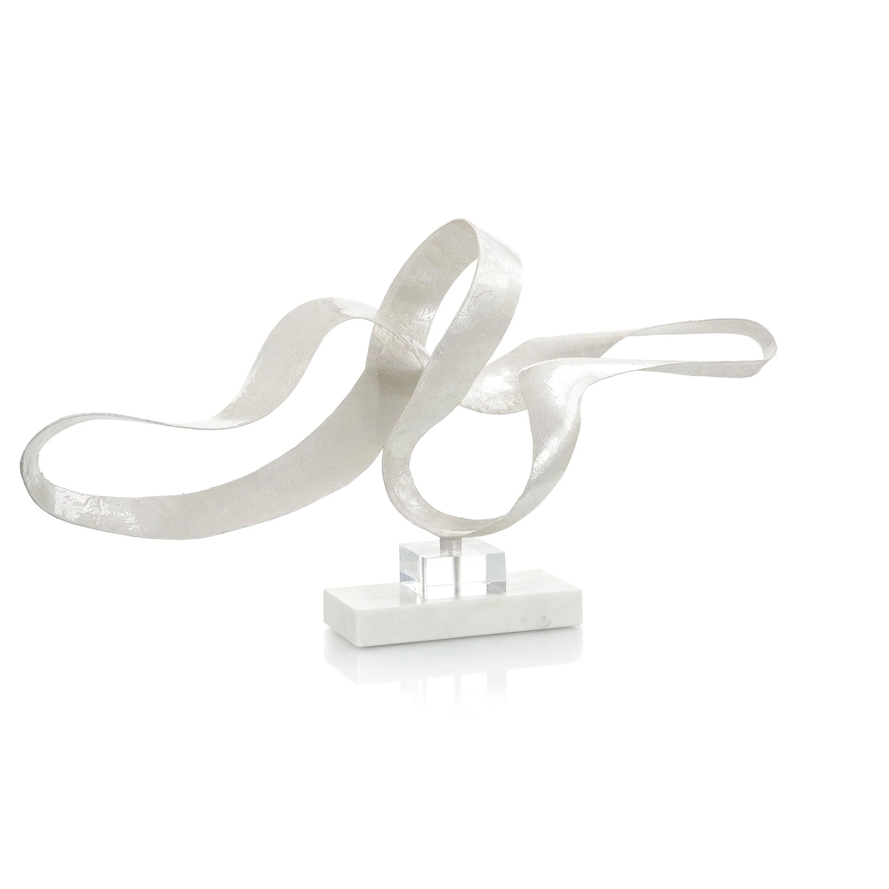 White Pearlized Sculpture - Remutear