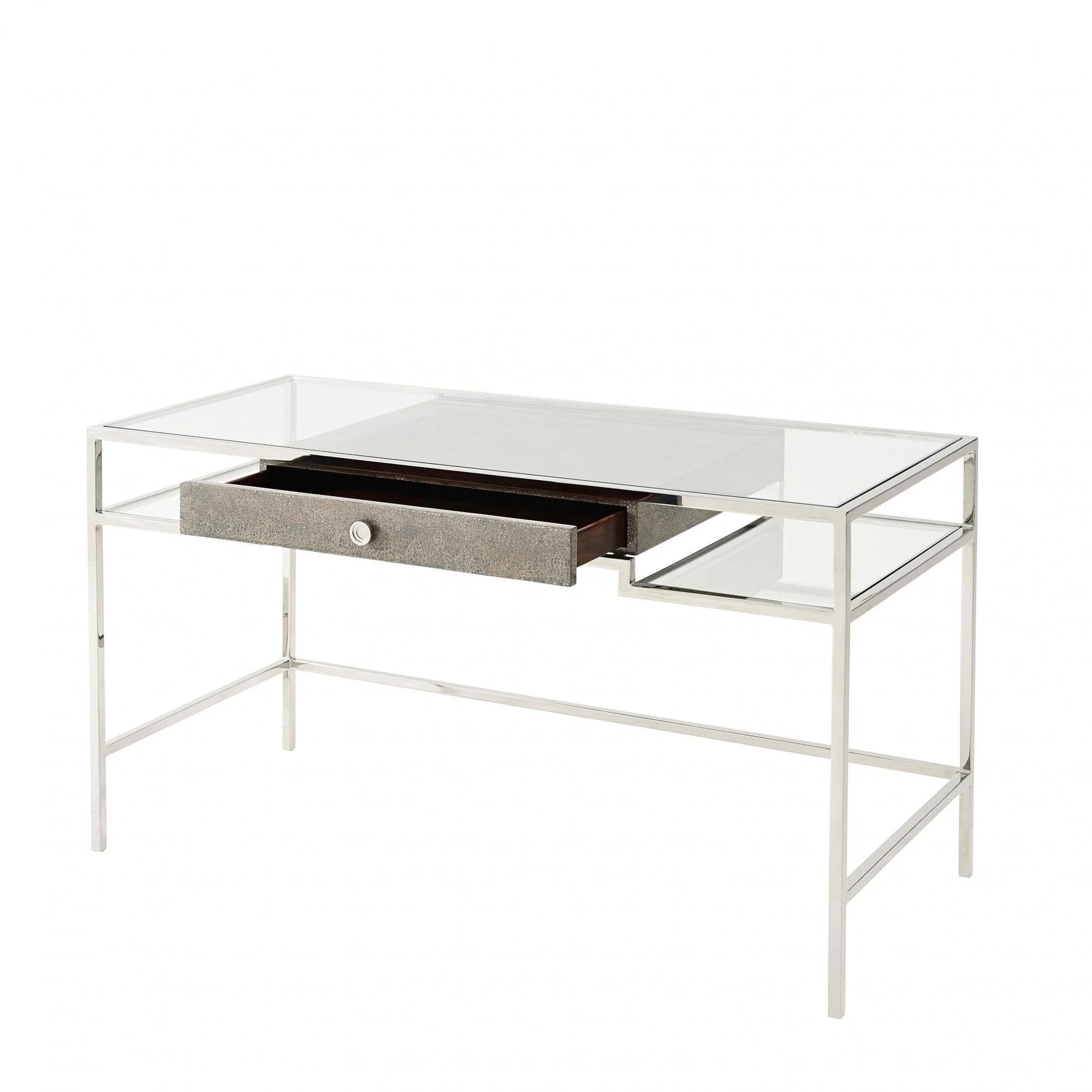 Tintagel Desk (Blue Mottled Eggshell) - Remutear