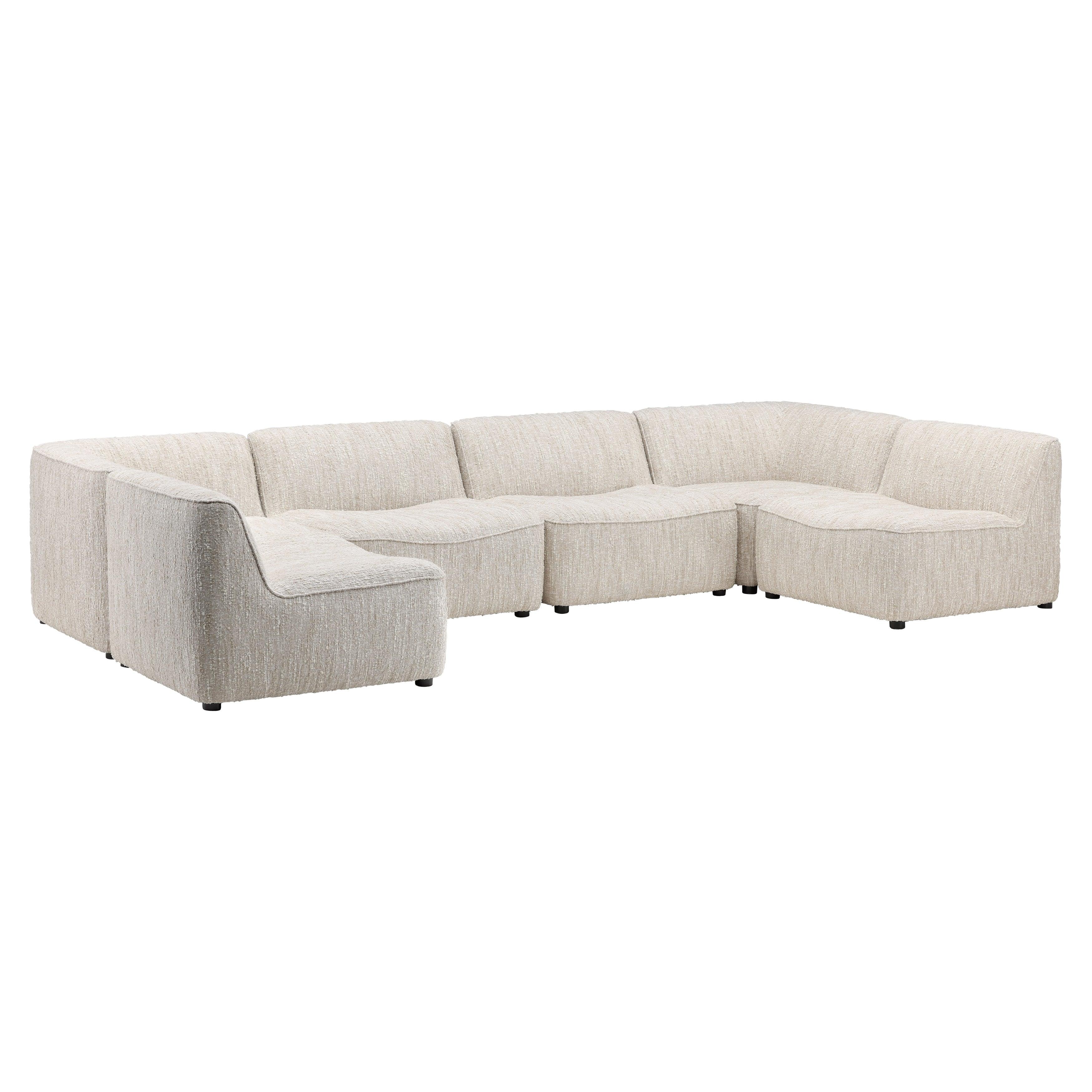 Madeleine Modular Sectional - Armless Beige - Remutear