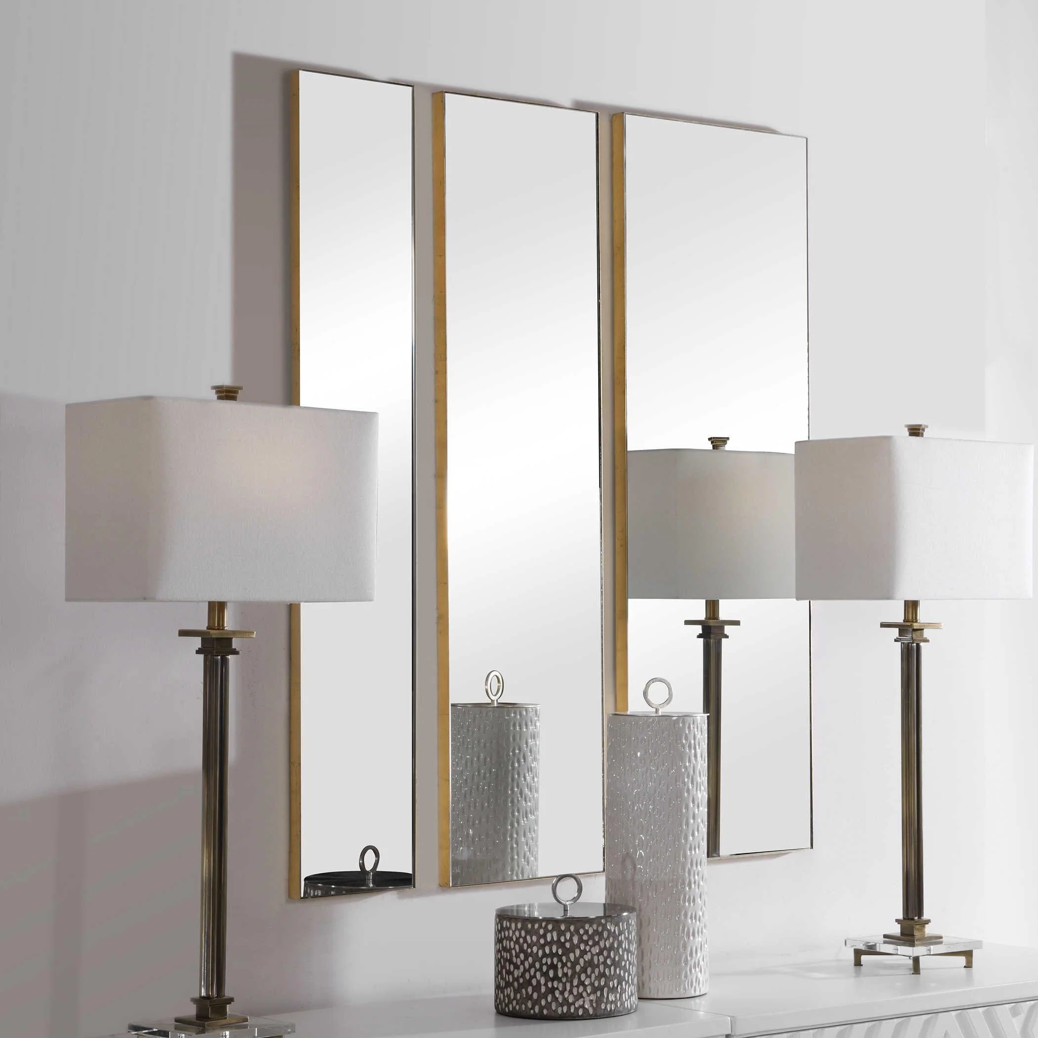 ROWLING GOLD MIRRORS, SET OF 3 - Remutear