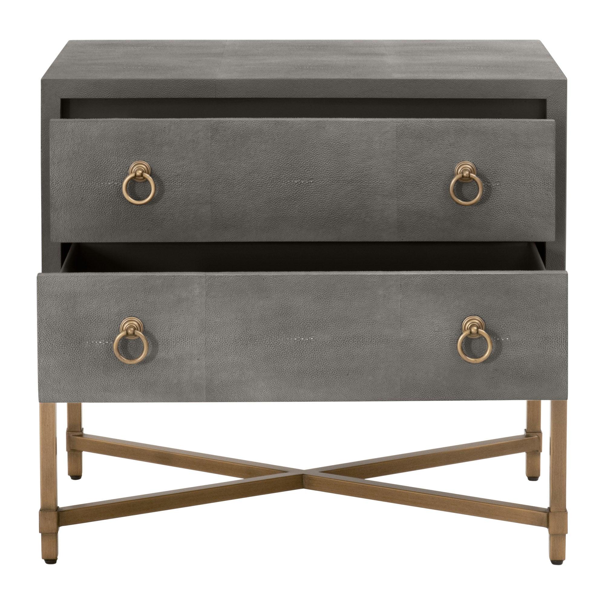 Strand Shagreen 2-Drawer Nightstand - Remutear