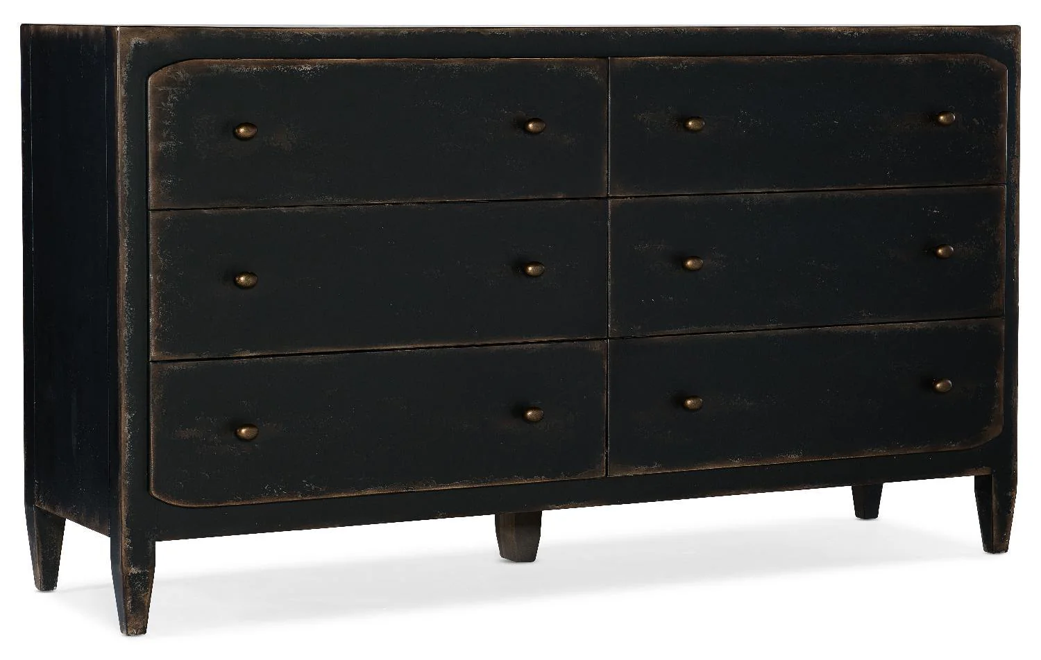 Ciao Bella Six-Drawer Dresser- Black - Remutear