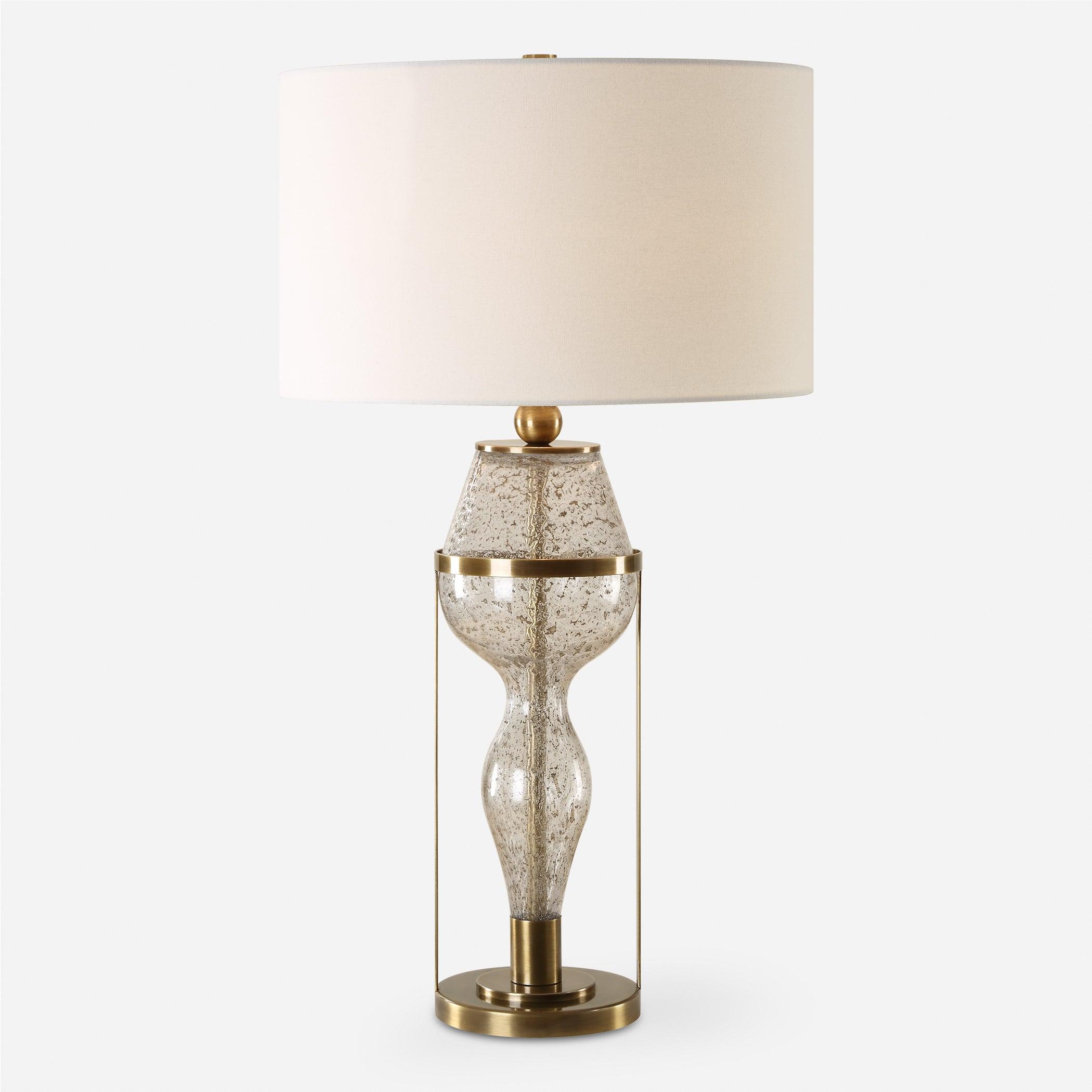 Out Of Time Seeded Glass Table Lamp - Remutear