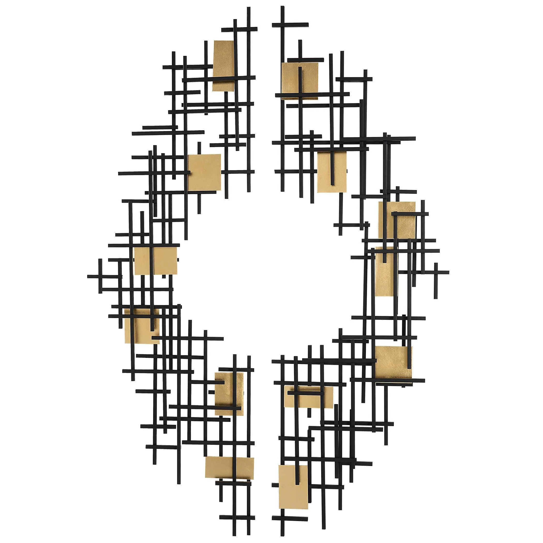REFLECTION METAL GRID WALL DECOR, SET OF 2 - Remutear