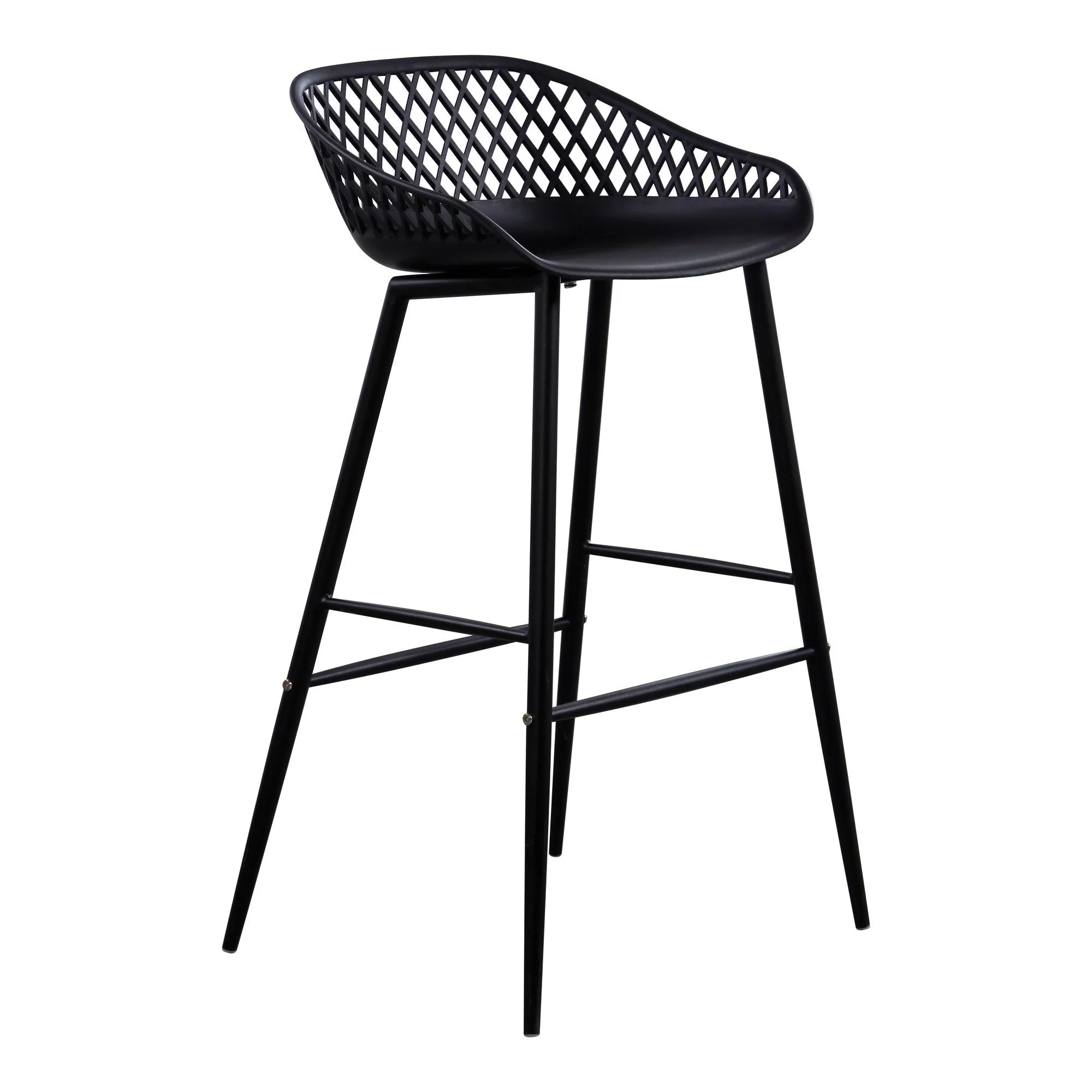 Piazza Outdoor Barstool Black - Set Of Two - Remutear