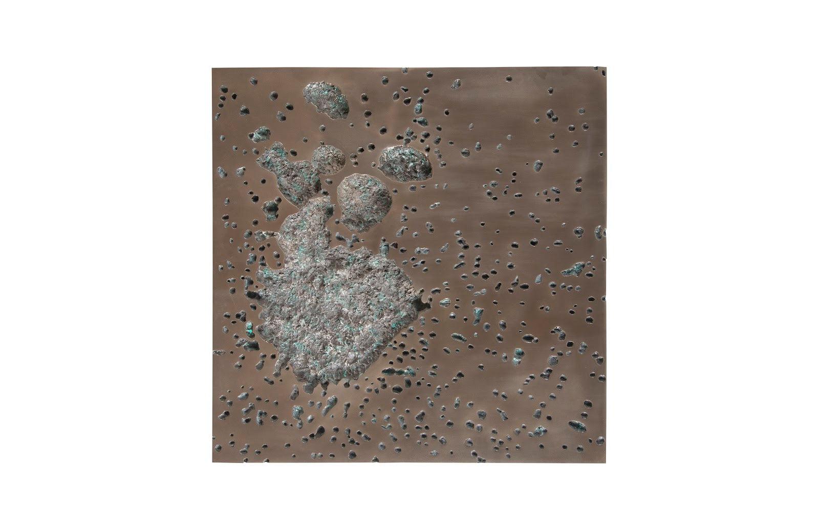 Splotch Wall Art, Square, Bronze Finish - Remutear