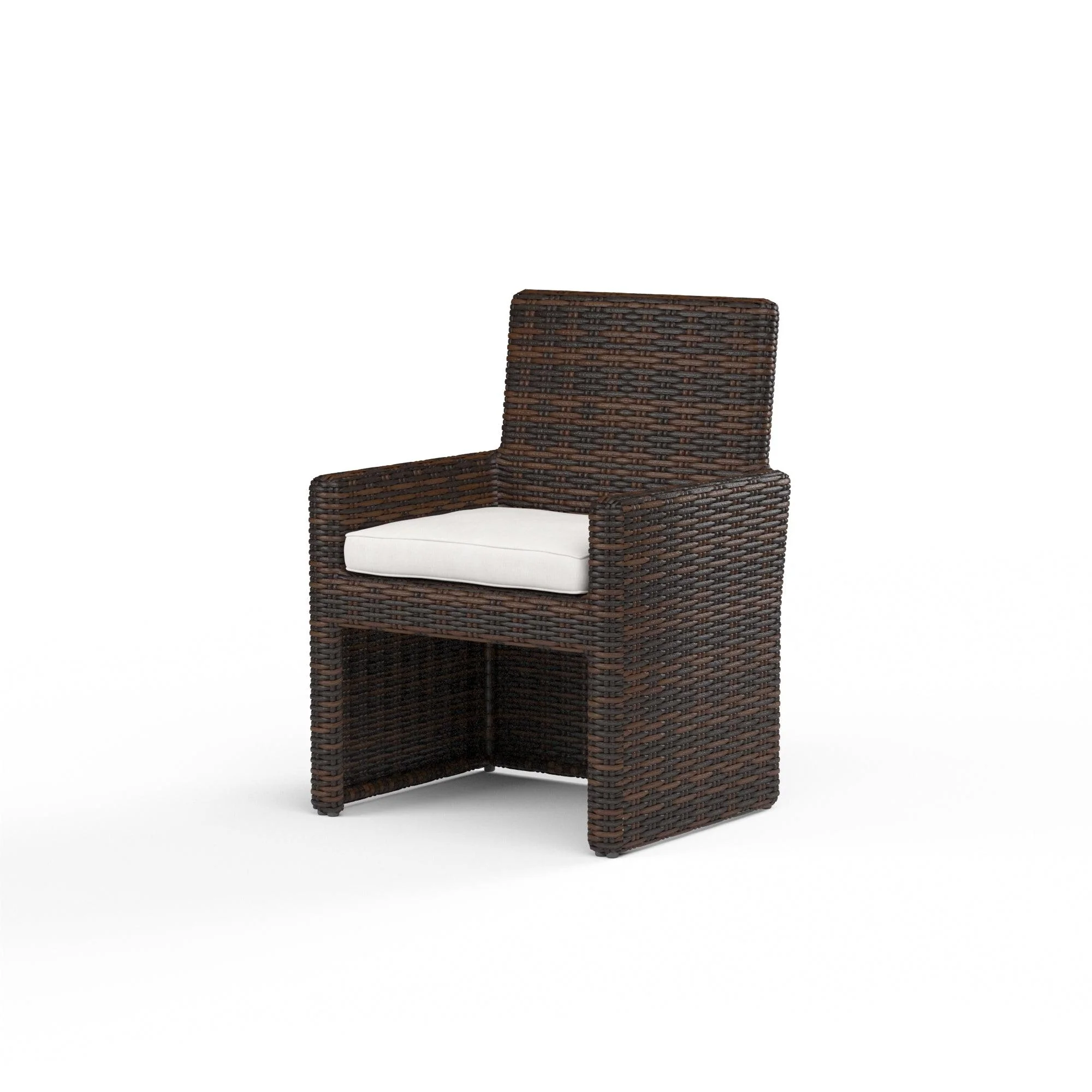 Montecito Dining Chair in Canvas Flax w/ Self Welt - Remutear