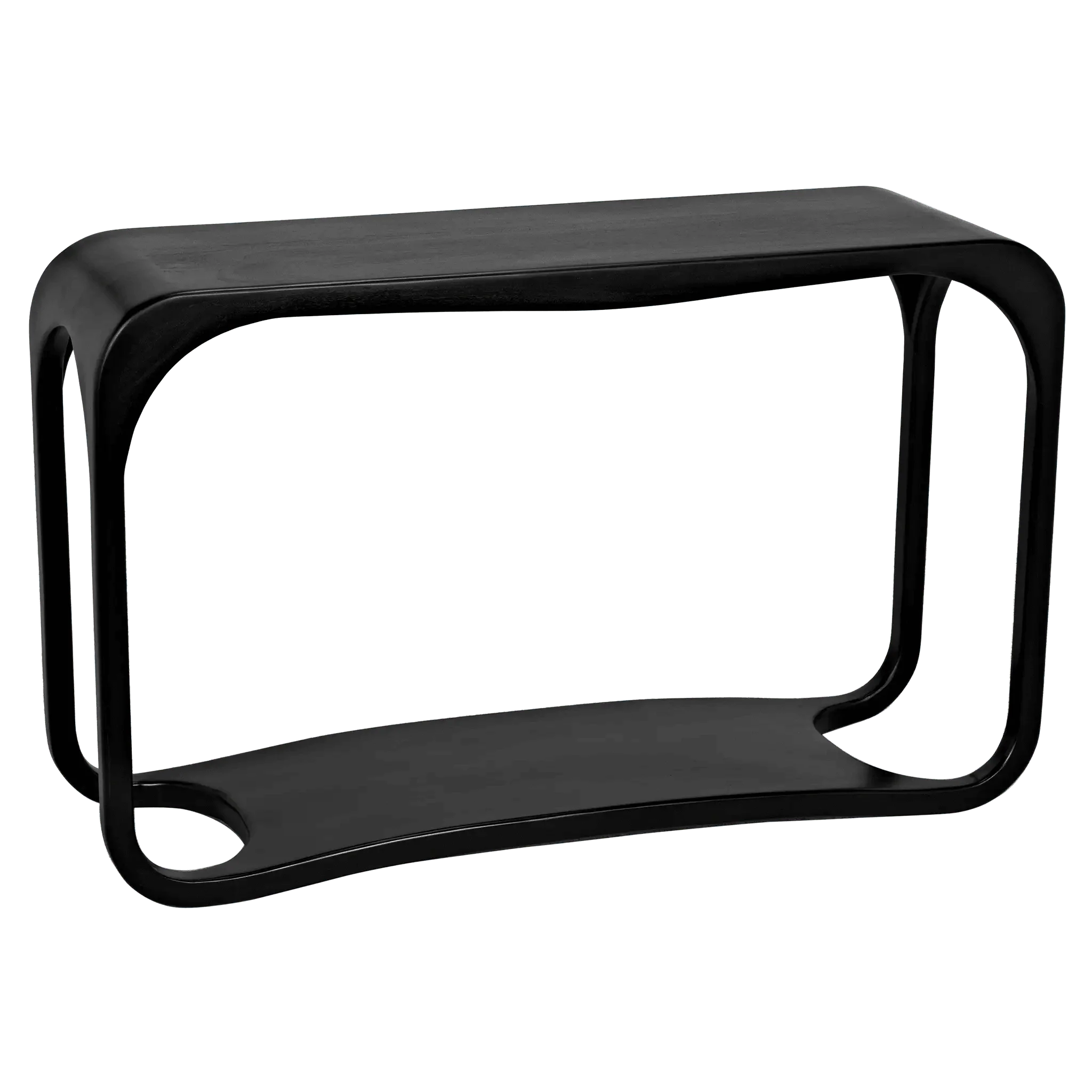 Milena Console, Hand Rubbed Black - Remutear