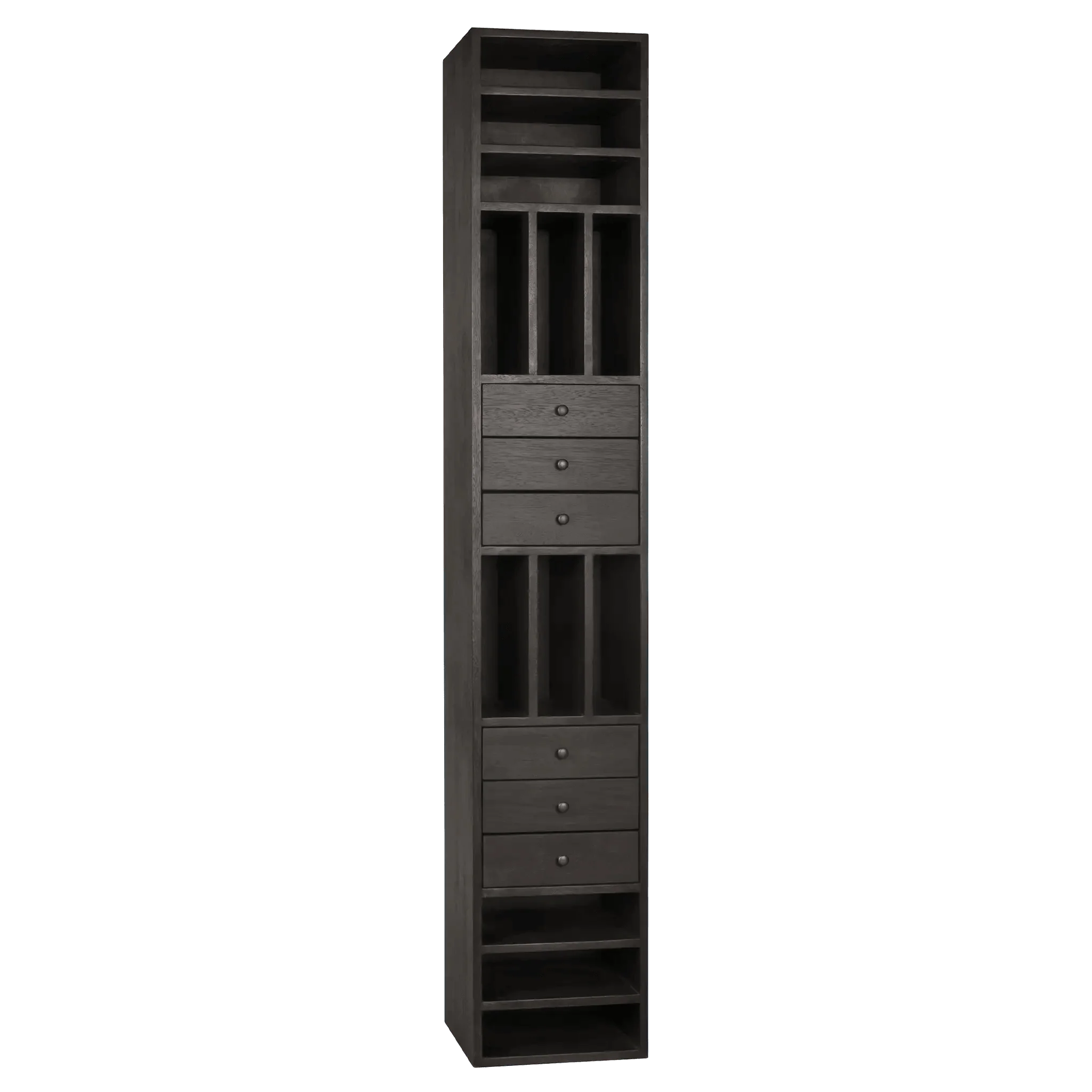 Tubula Bookcase, Ebony Walnut - Remutear