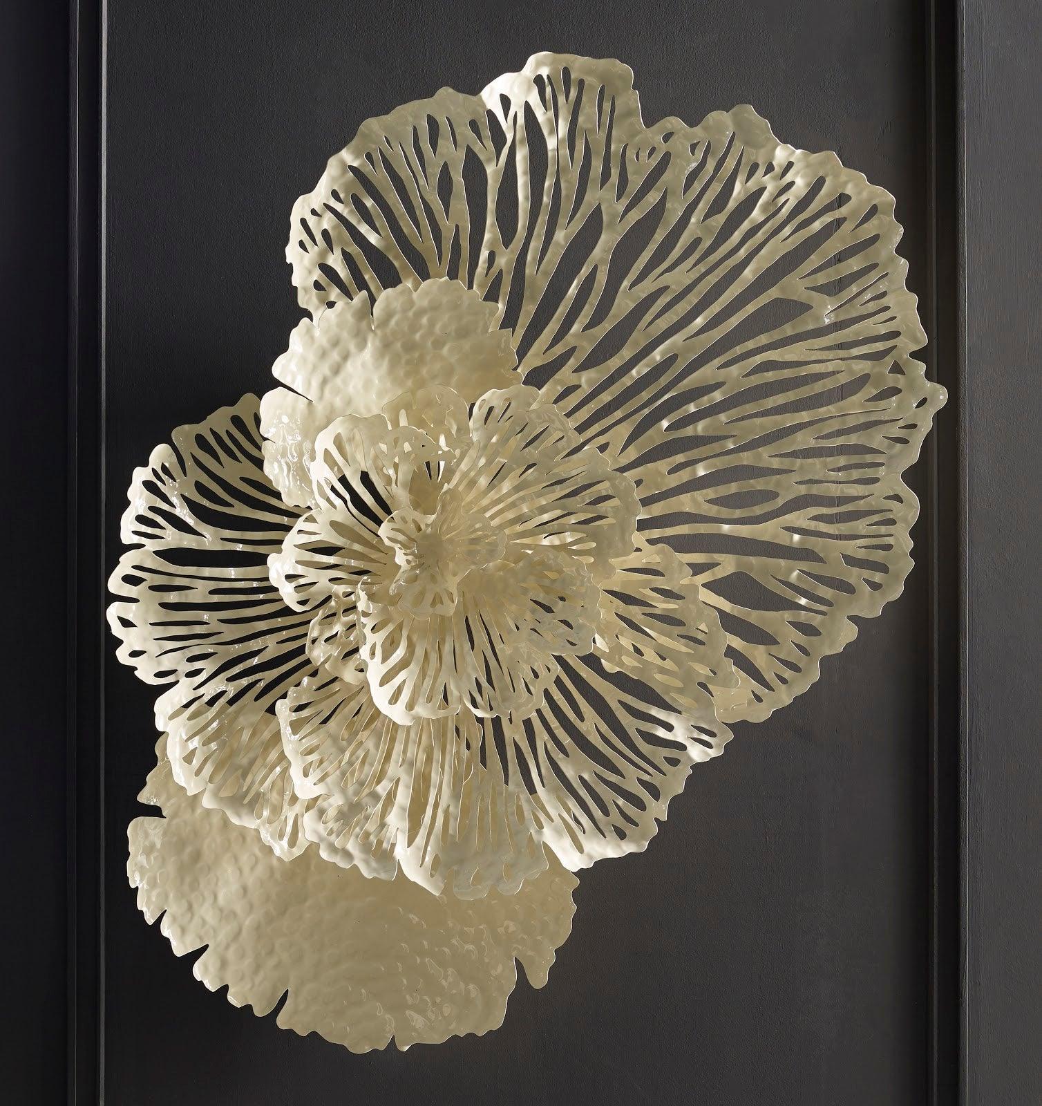 Flower Wall Art, Ivory, MD - Remutear