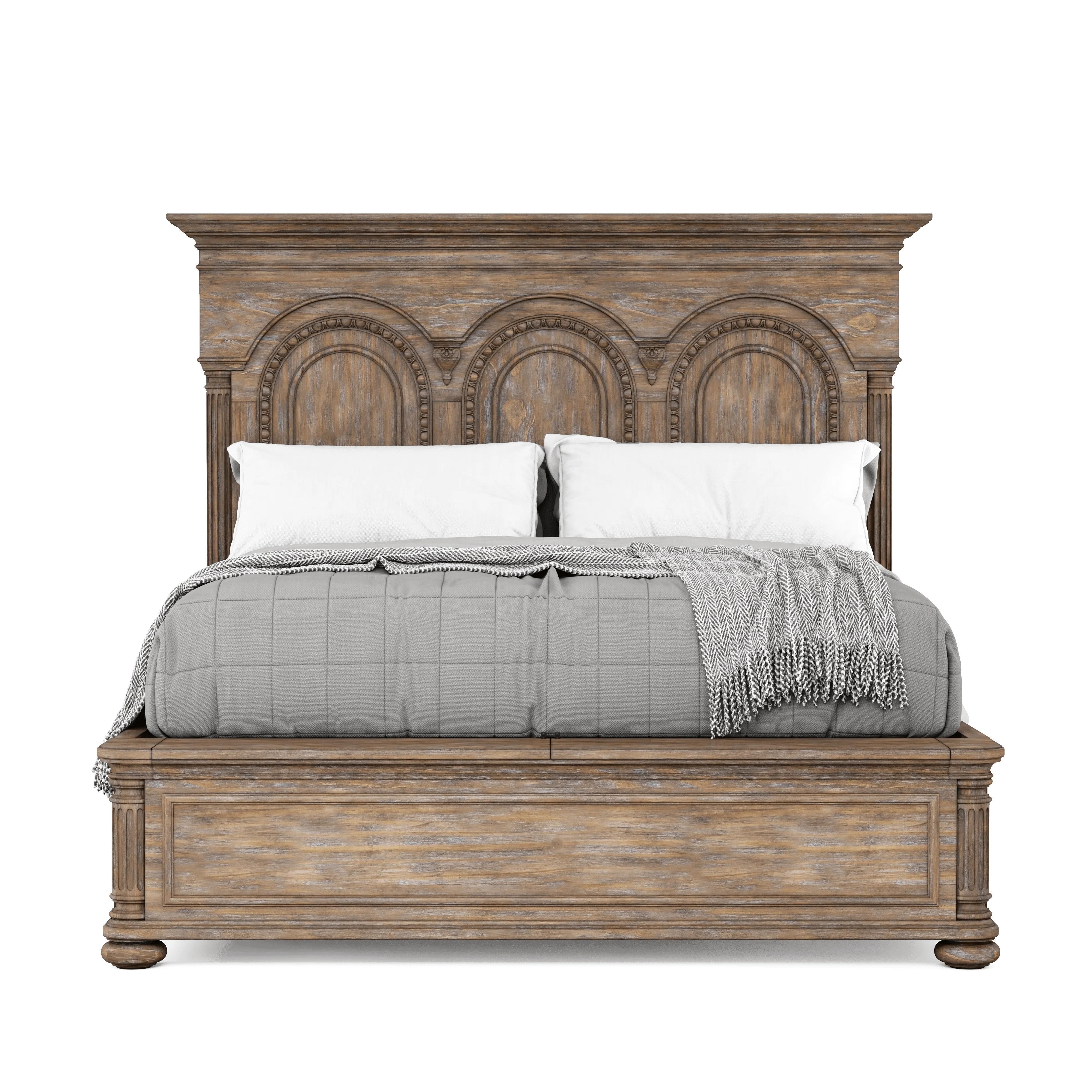 Architrave Queen Panel Bed - Remutear