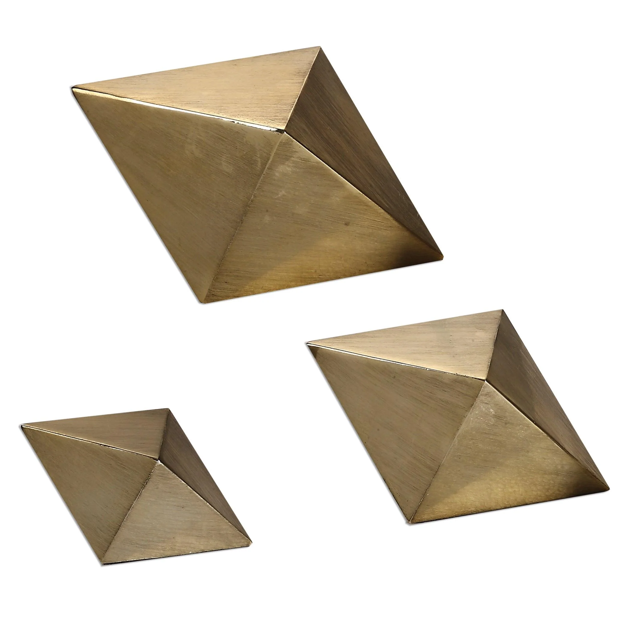 RHOMBUS CHAMPAGNE ACCENTS, SET OF 3 - Remutear