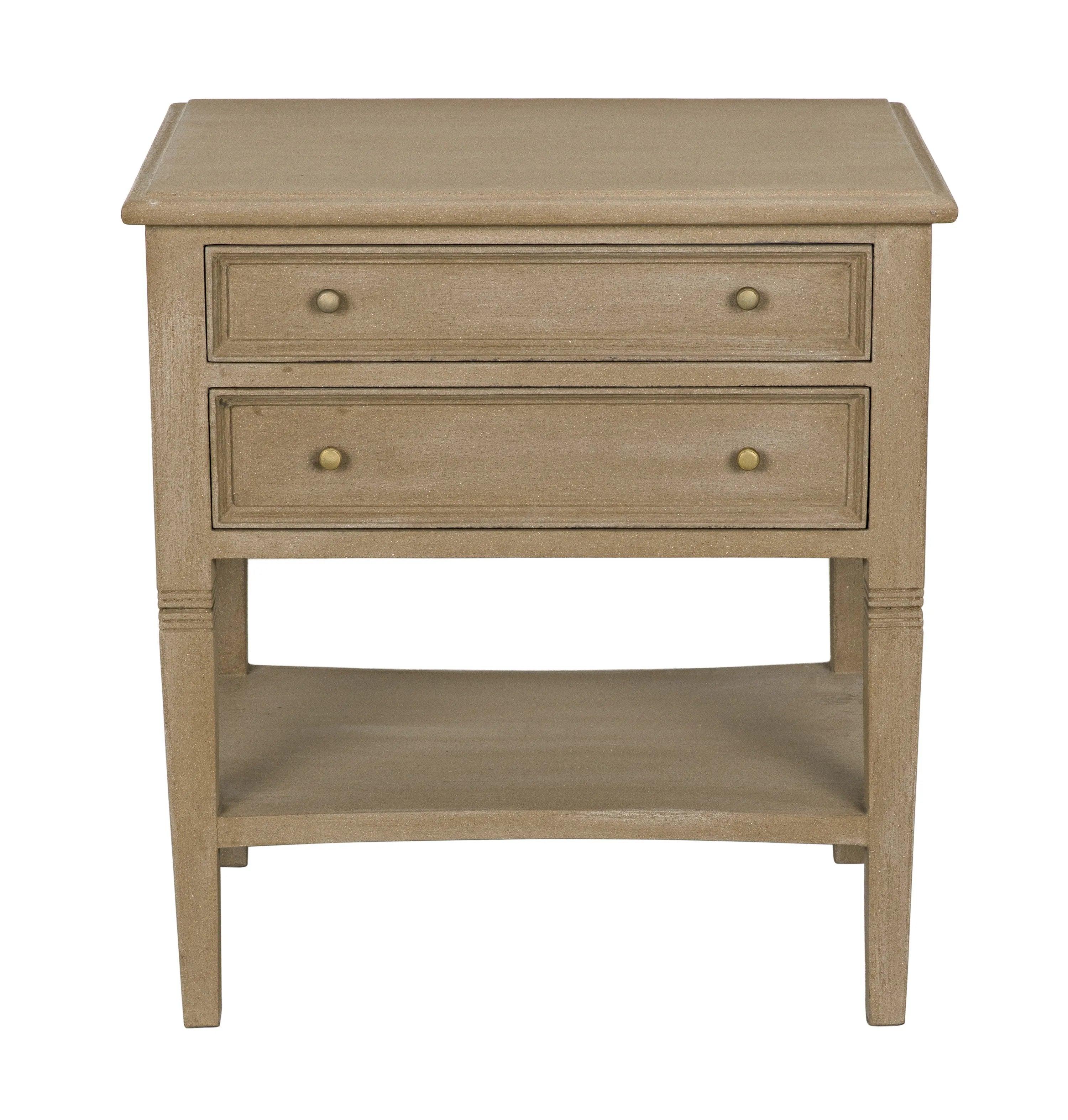 Oxford 2-Drawer Side Table Weathered - Remutear
