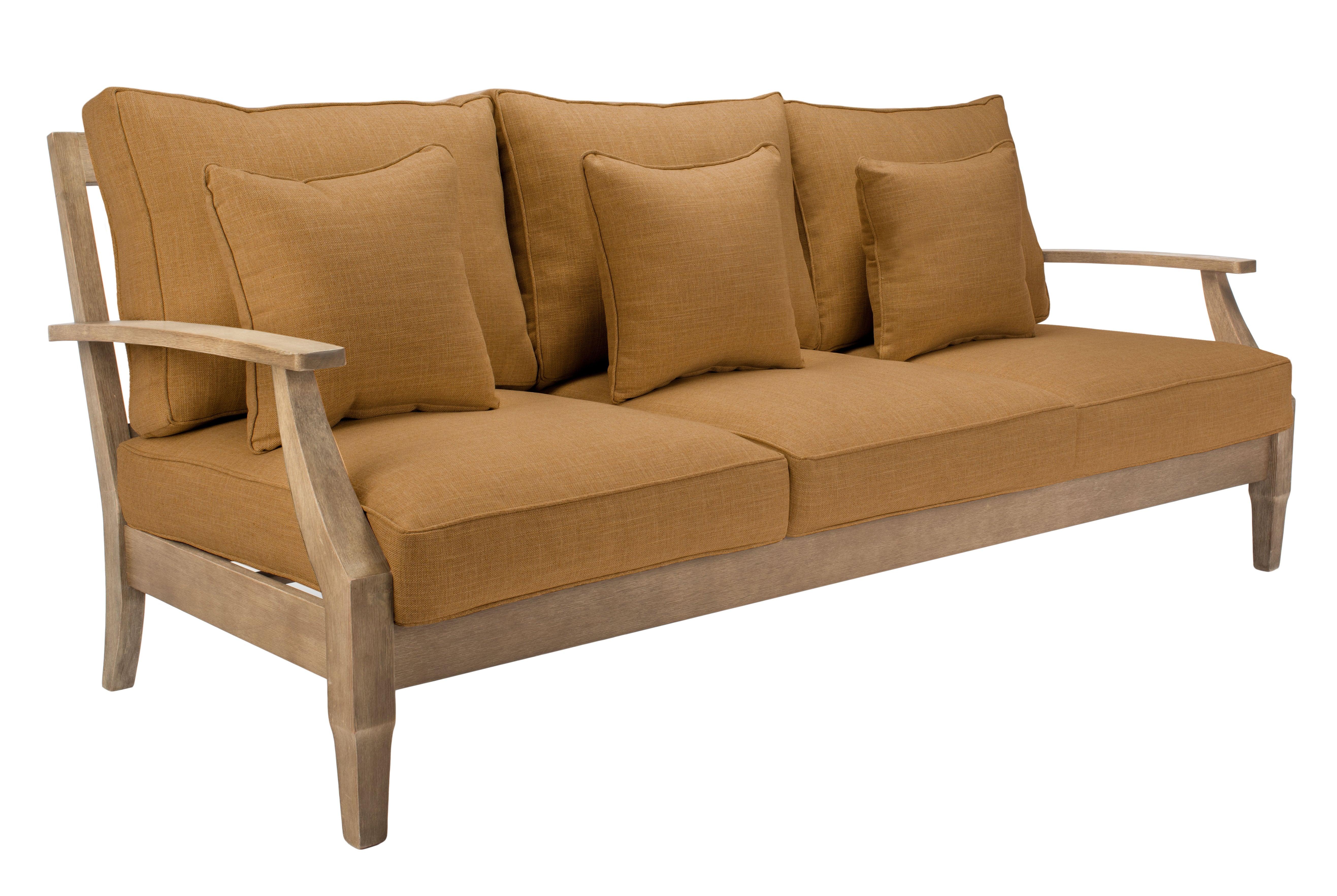 Martinique Wood Patio Sofa - Remutear