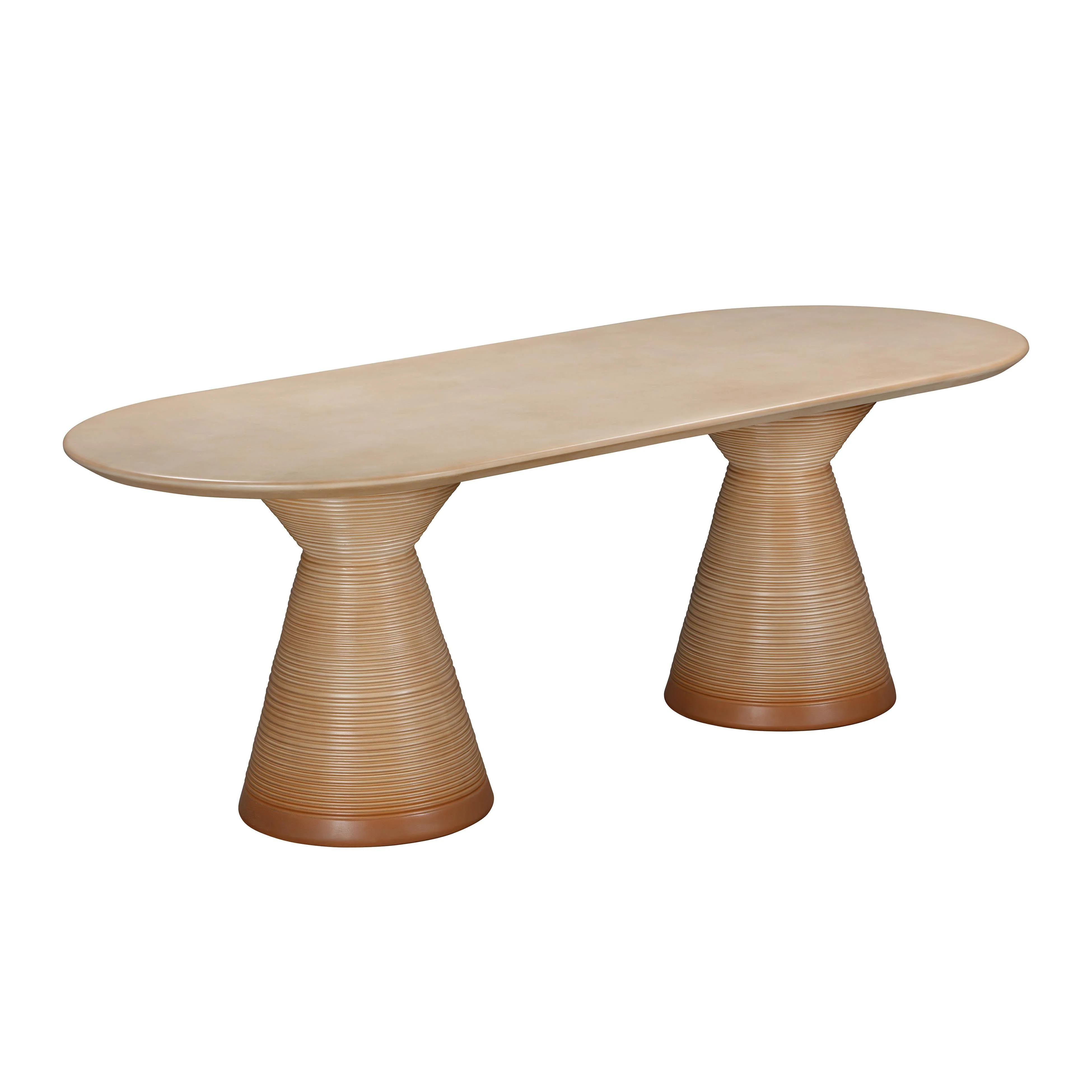 Fassa Terracotta Oval Indoor / Outdoor Dining Table - Remutear