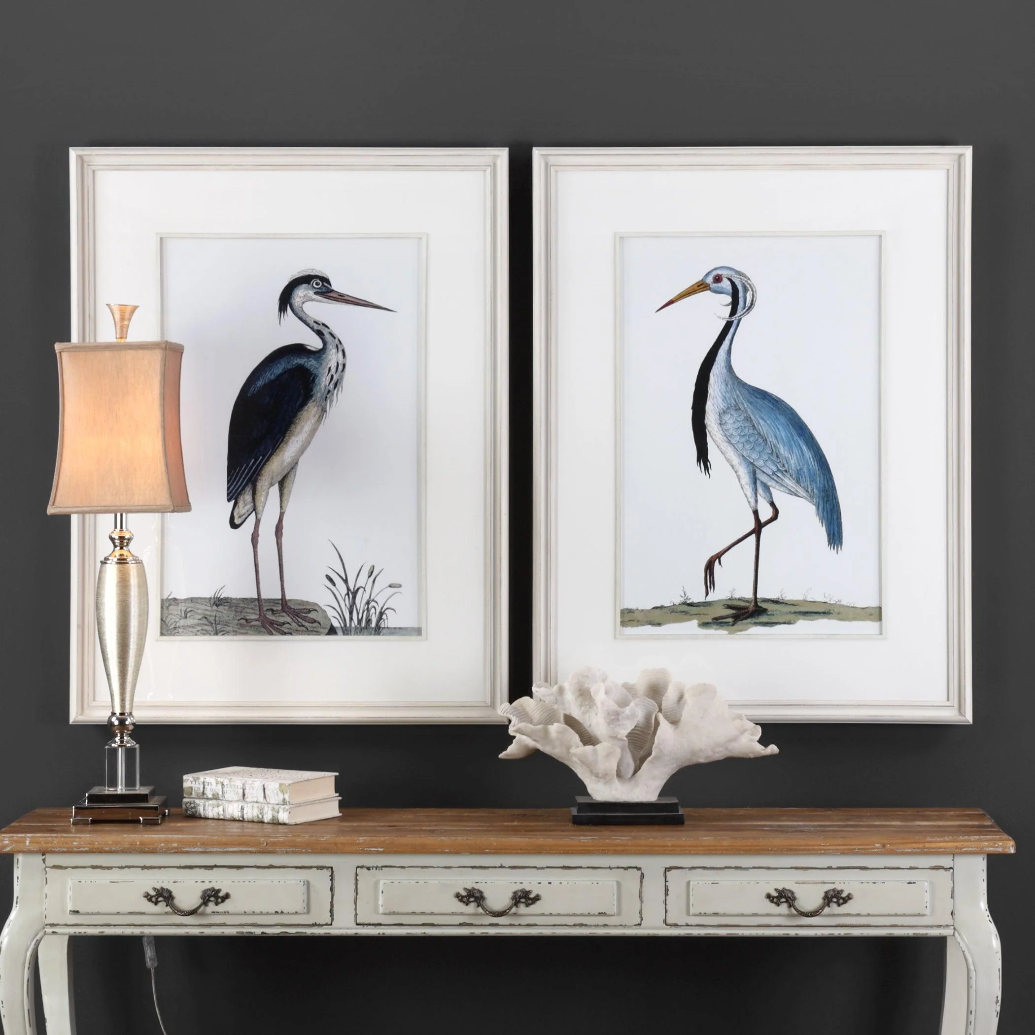 SHORE BIRDS FRAMED PRINTS SET OF 2 - Remutear