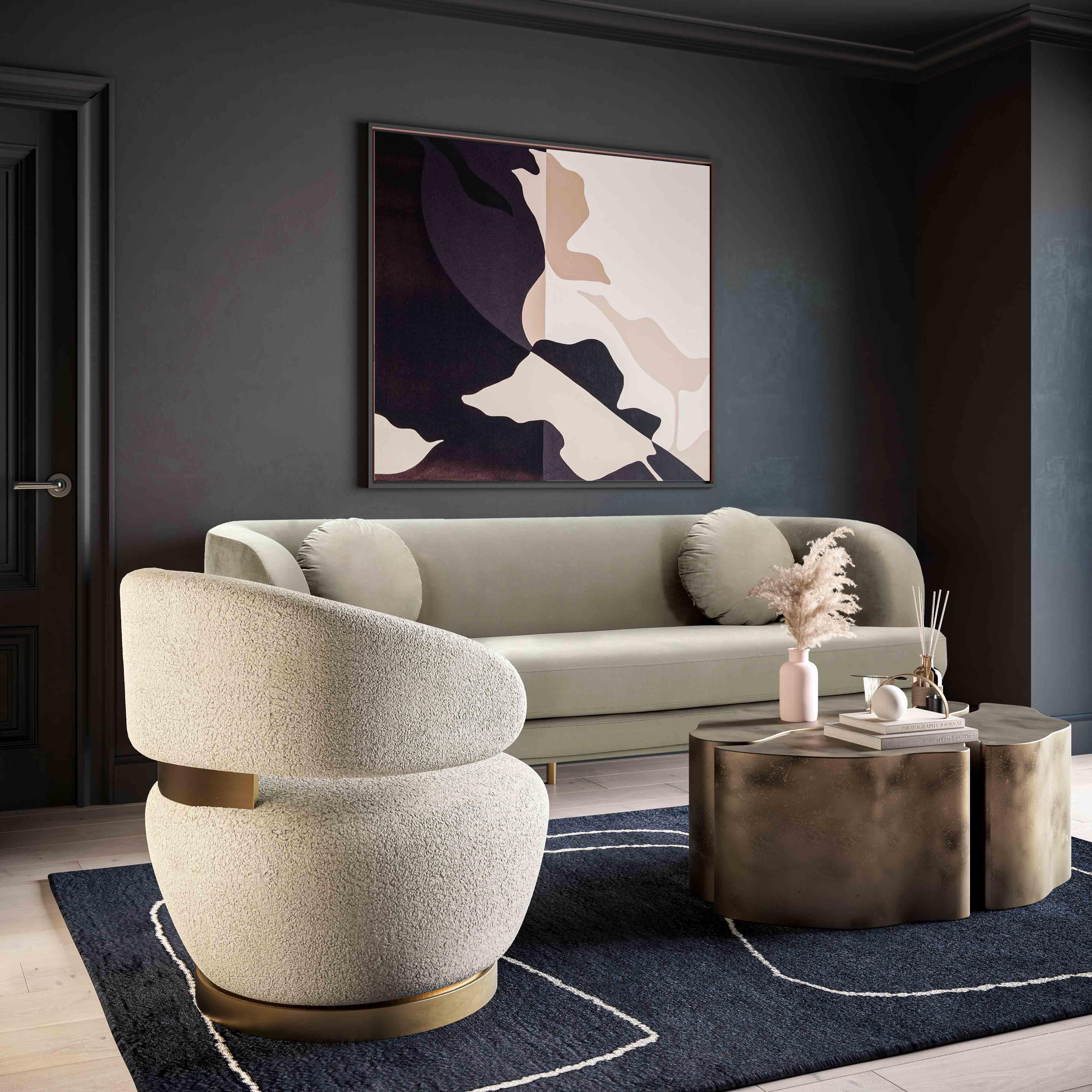 Austin Faux Shearling Chair - Remutear