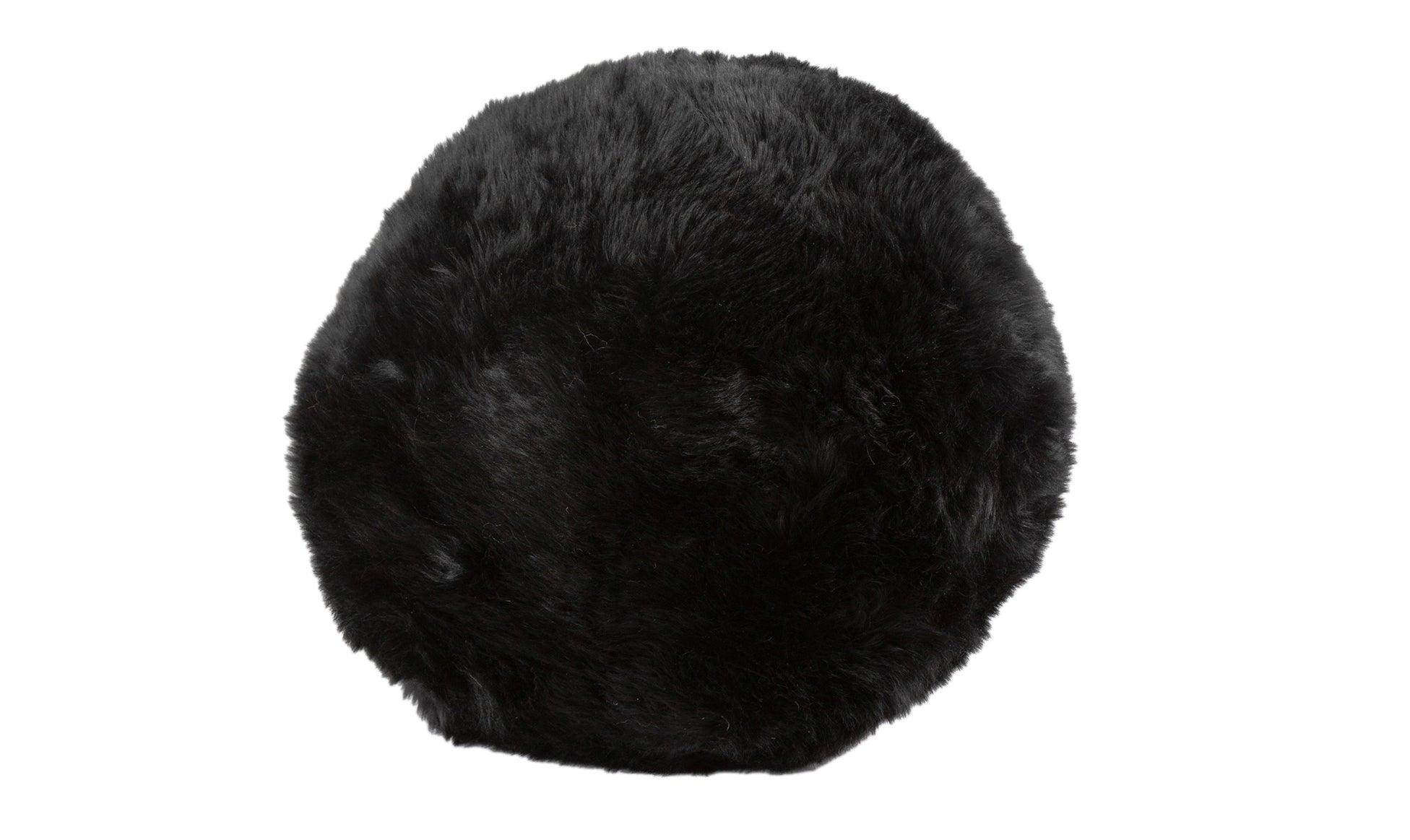 Long Wool Sheepskin Ball Cushion - Remutear