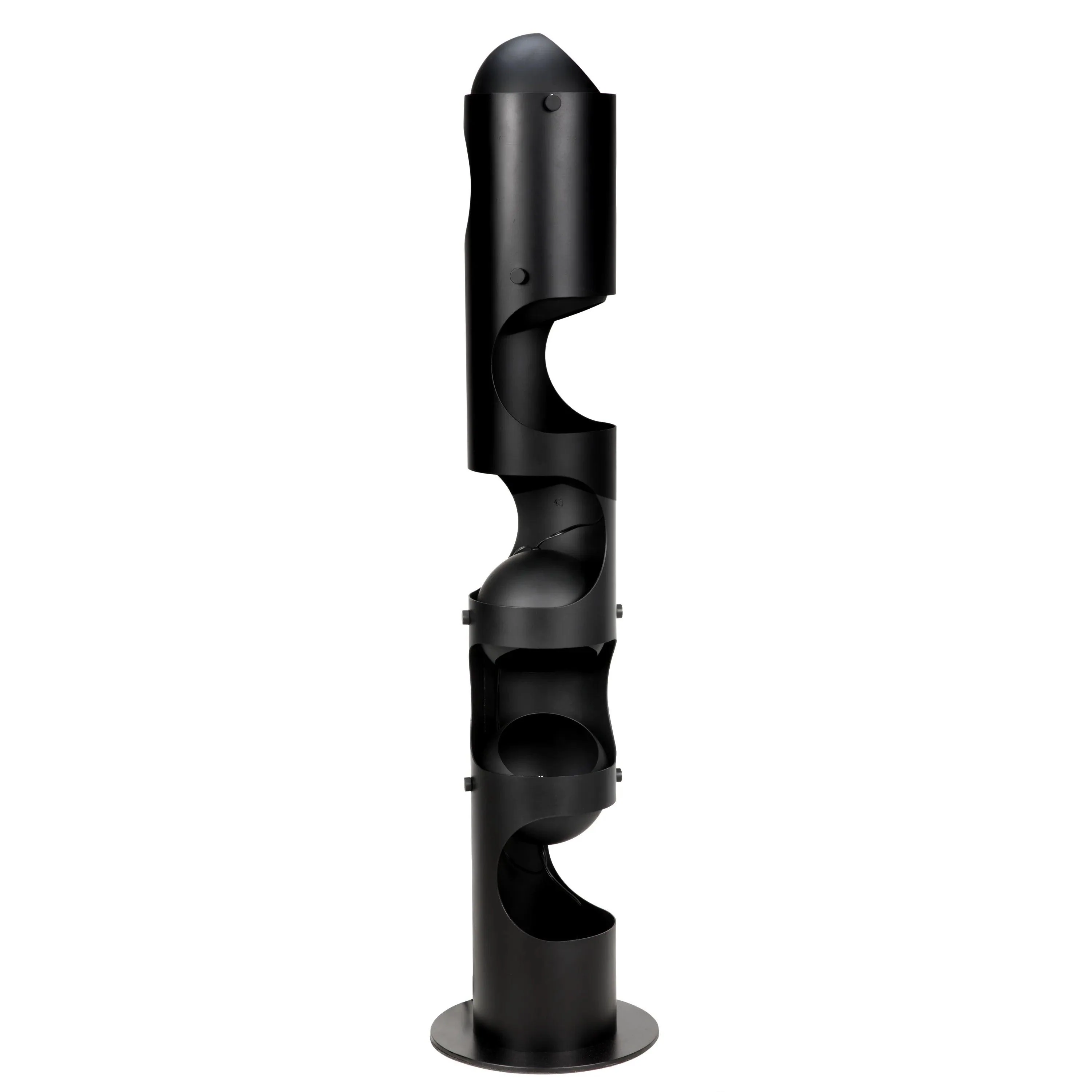 Columna Floor Lamp, Black Steel - Remutear