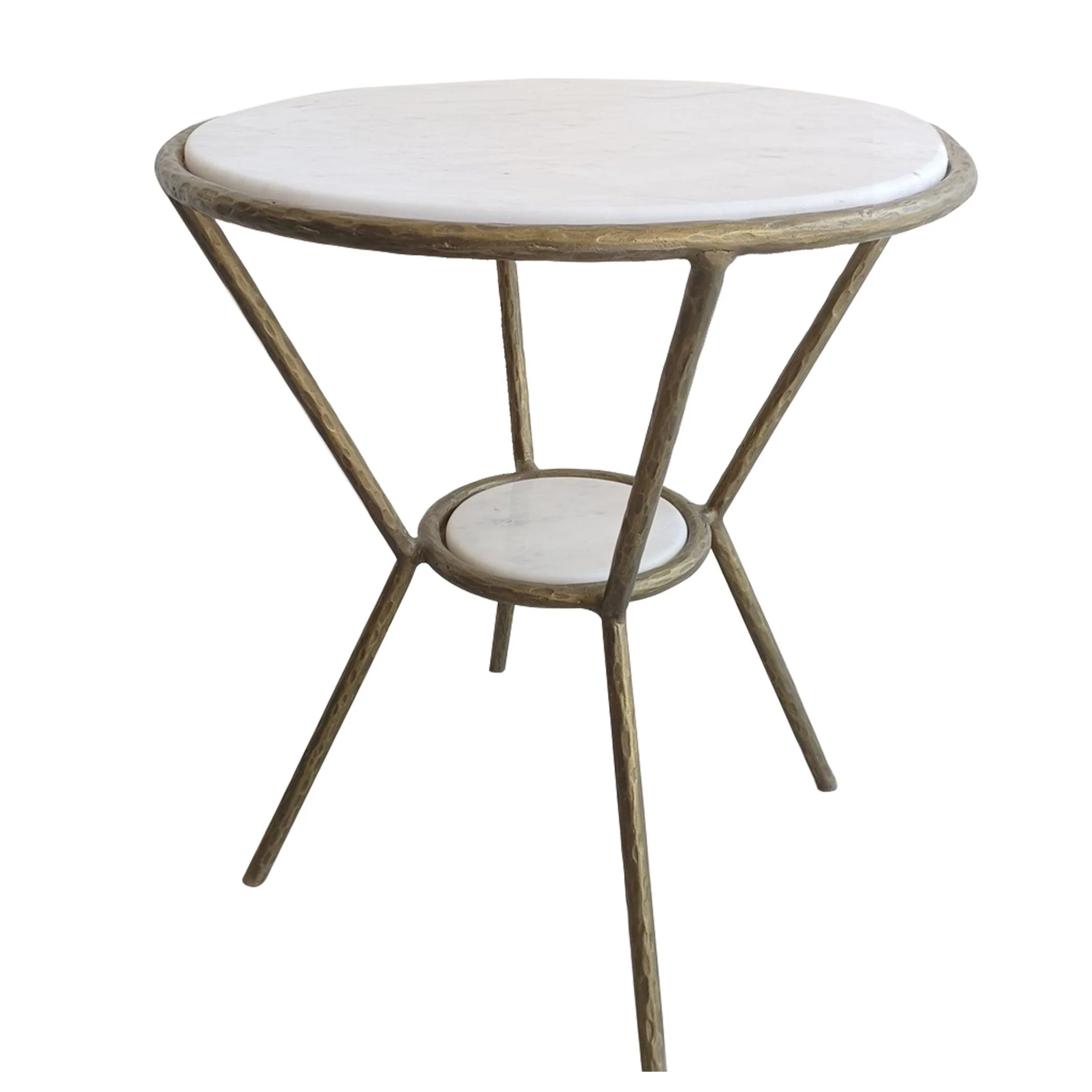 Refuge Round White Side Table - Remutear