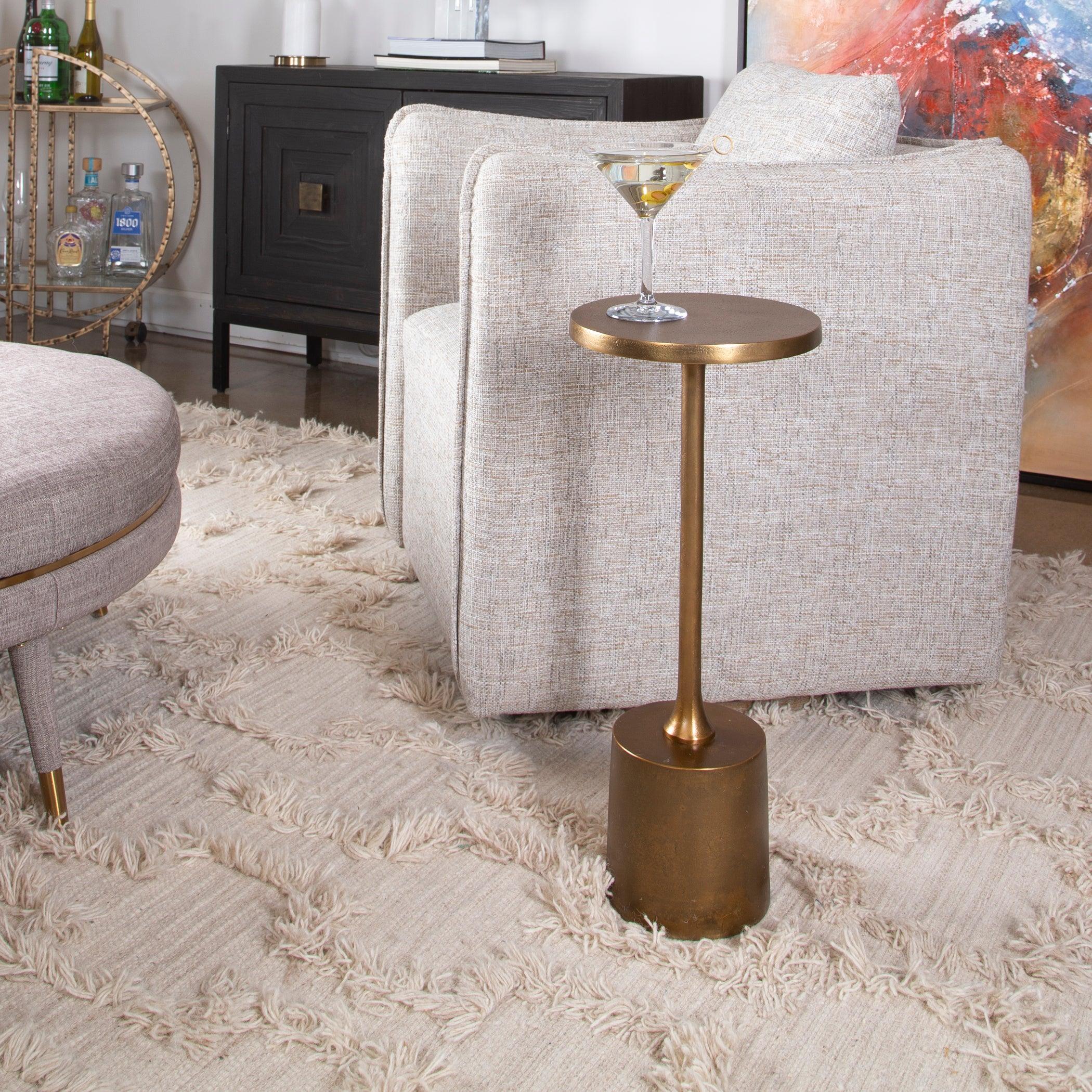 Sanaga Drink Table Gold - Remutear