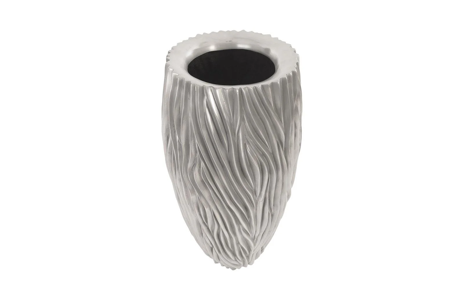 Alon Planter, Polished Aluminium - Remutear