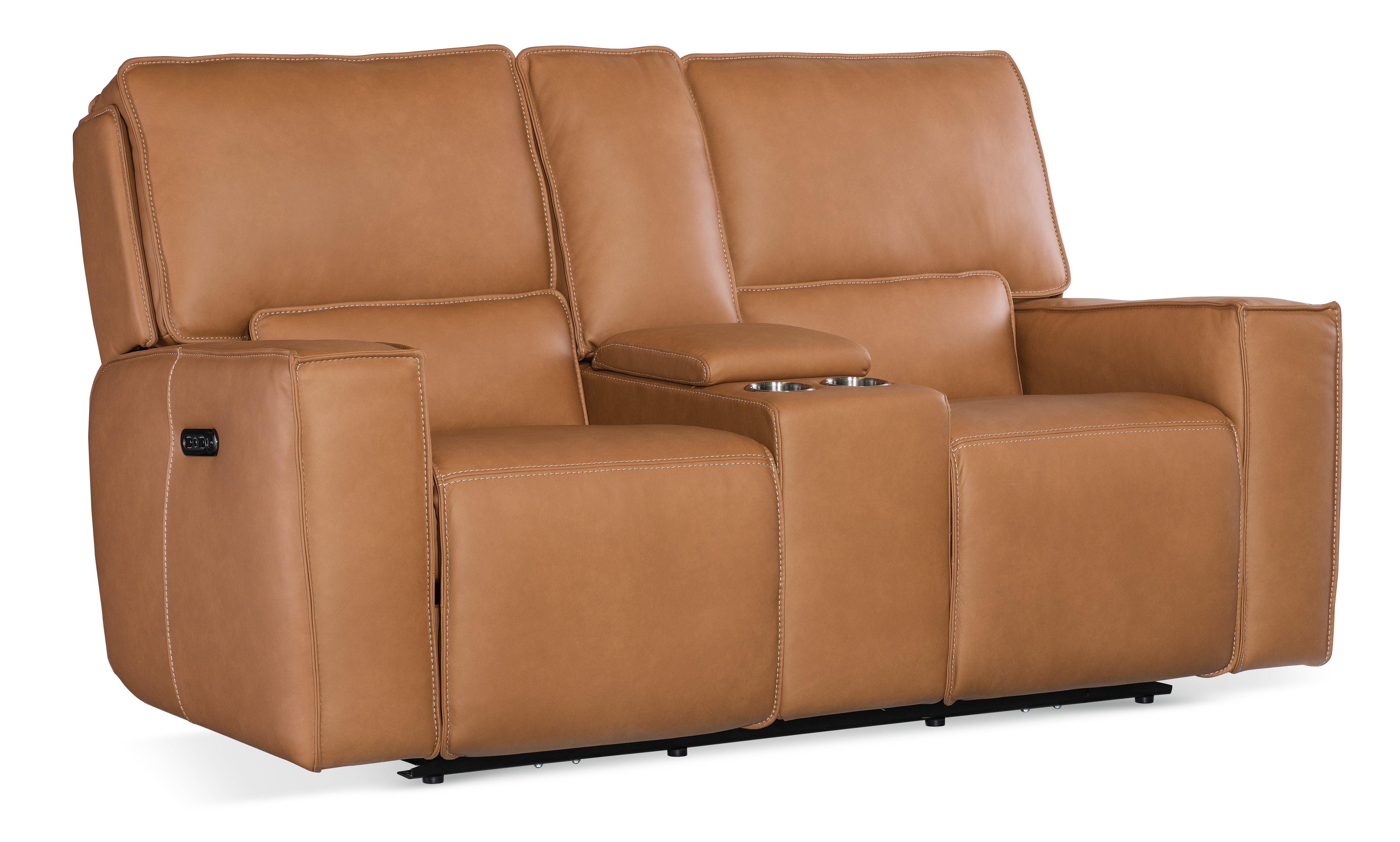 Miles Zero Gravity Power Console Loveseat w/Power Headrest - Remutear