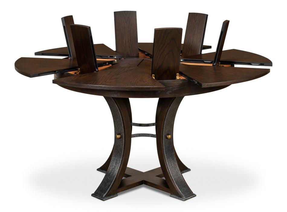 Tower Jupe Dining Table Sm Burnt Brown - Remutear