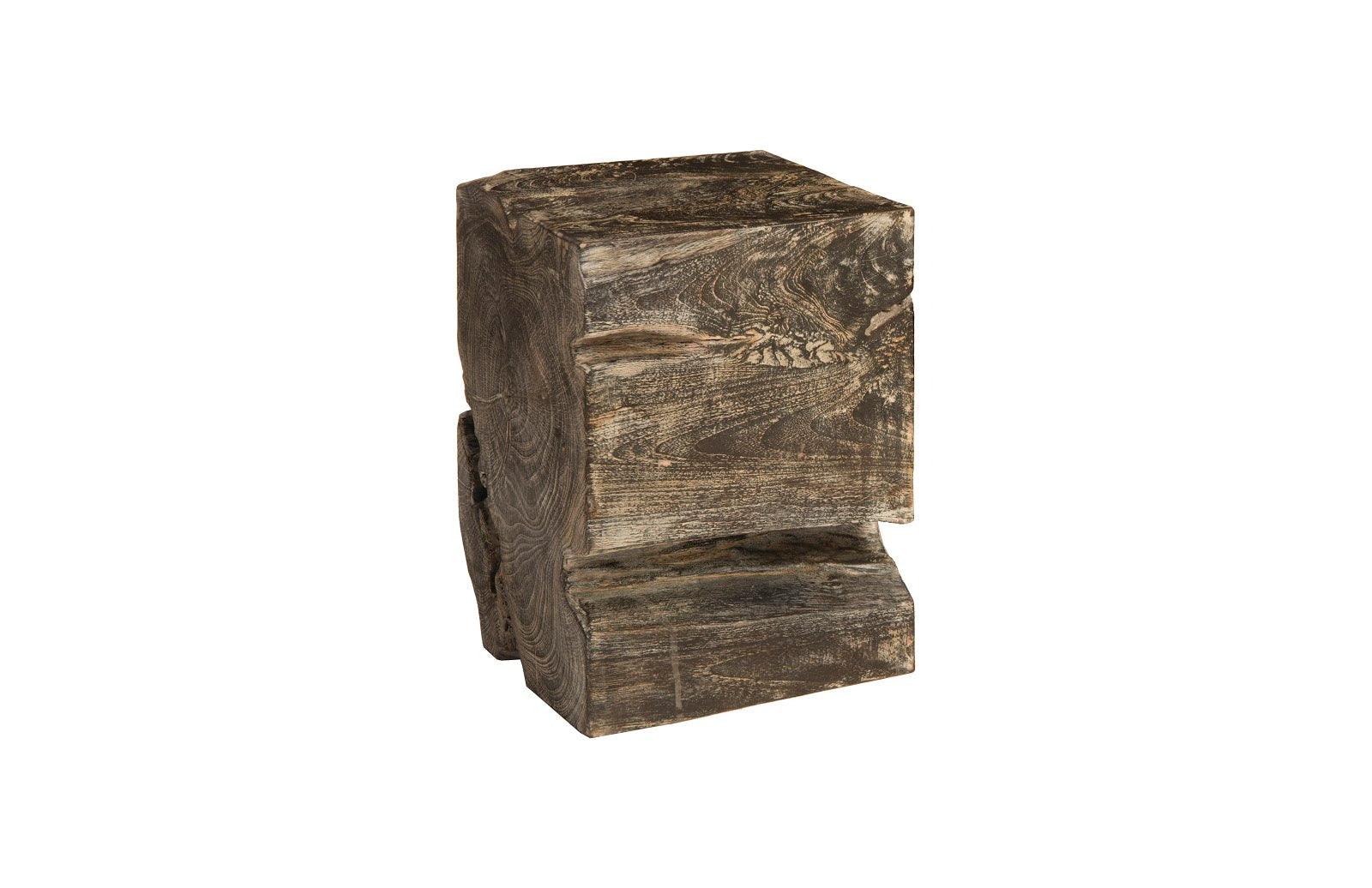 Black Wash Stool, Square - Remutear
