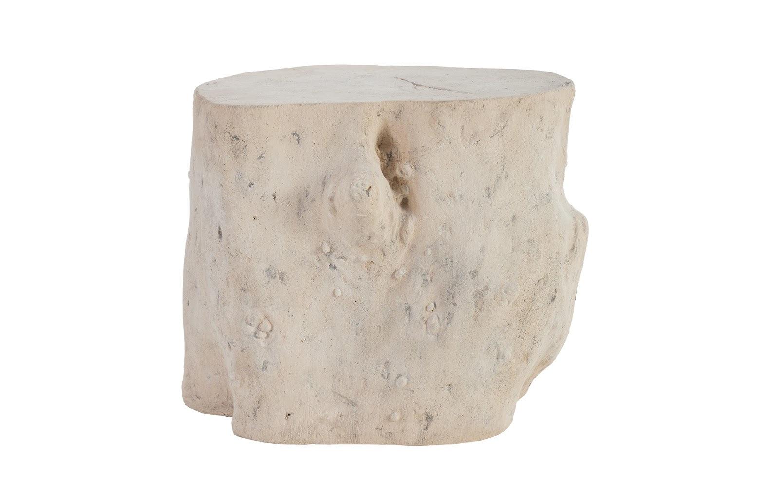 Log Stool, Roman Stone, LG - Remutear
