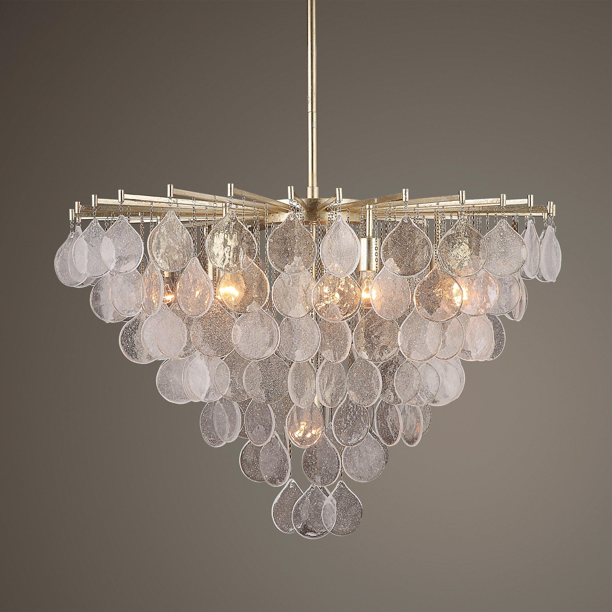Goccia 8 Light Tear Drop Glass Pendant - Remutear