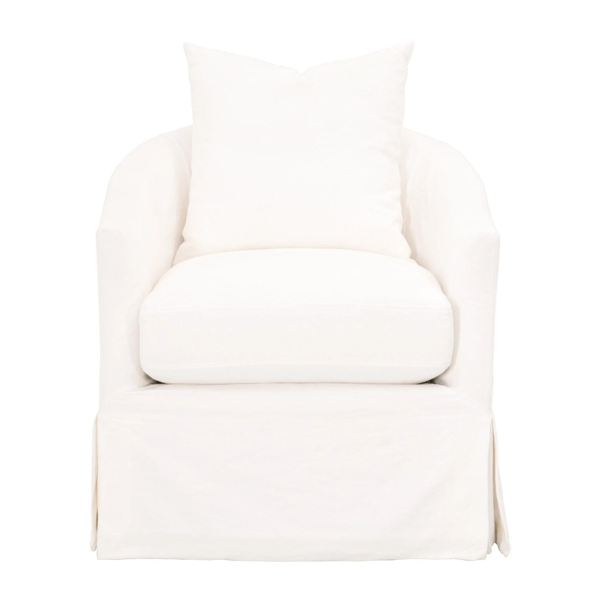 Faye Slipcover Swivel Club Chair - Remutear