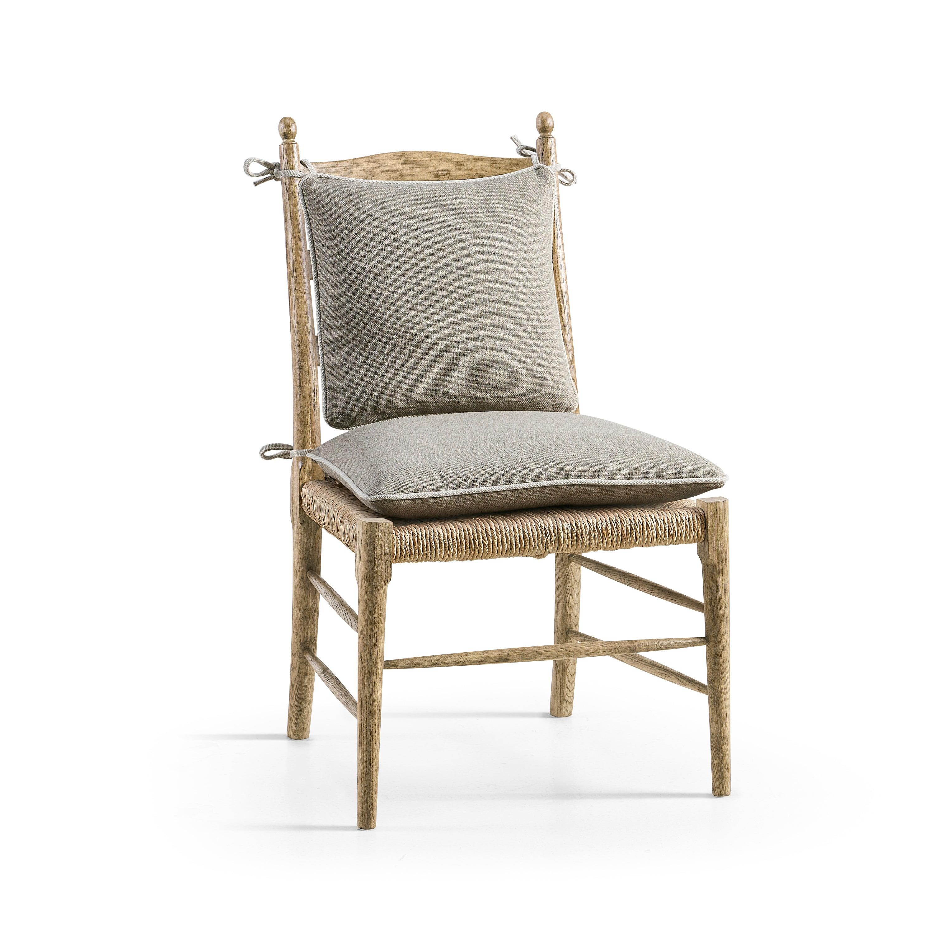 Timeless Doppler Ladderback Side Chair in Stripped Brown Chestnut - Remutear
