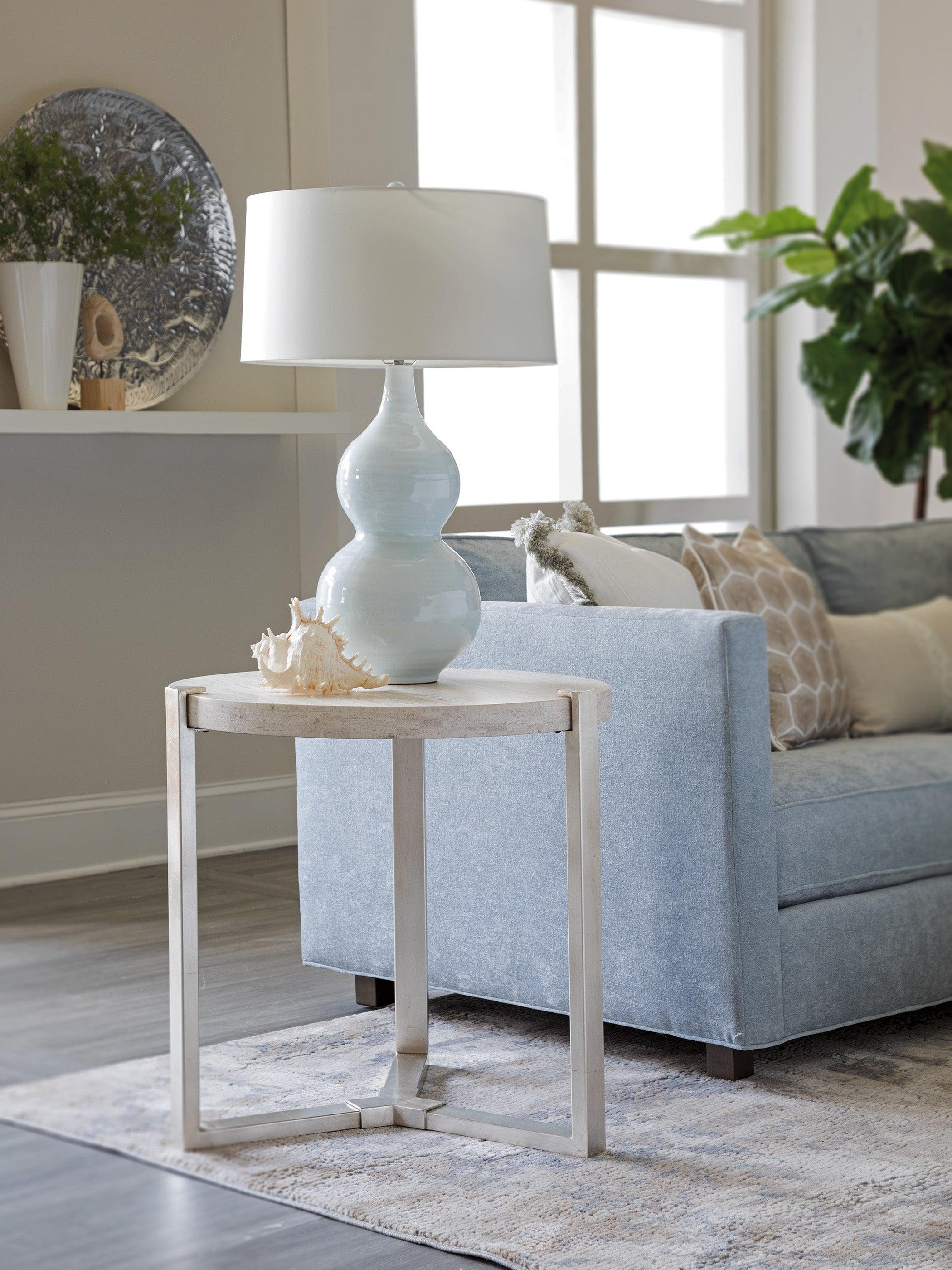 Signature Designs Denizen Round Lamp Table - Remutear