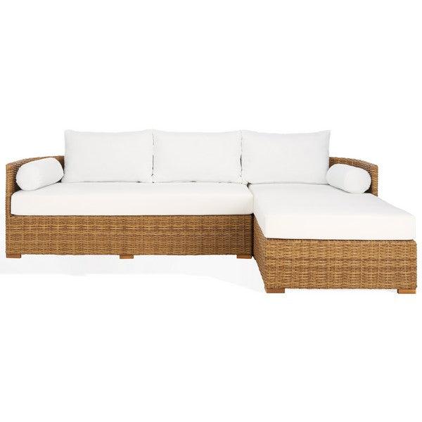 Anguilla Wicker Outdoor Chaise Sectional - Remutear