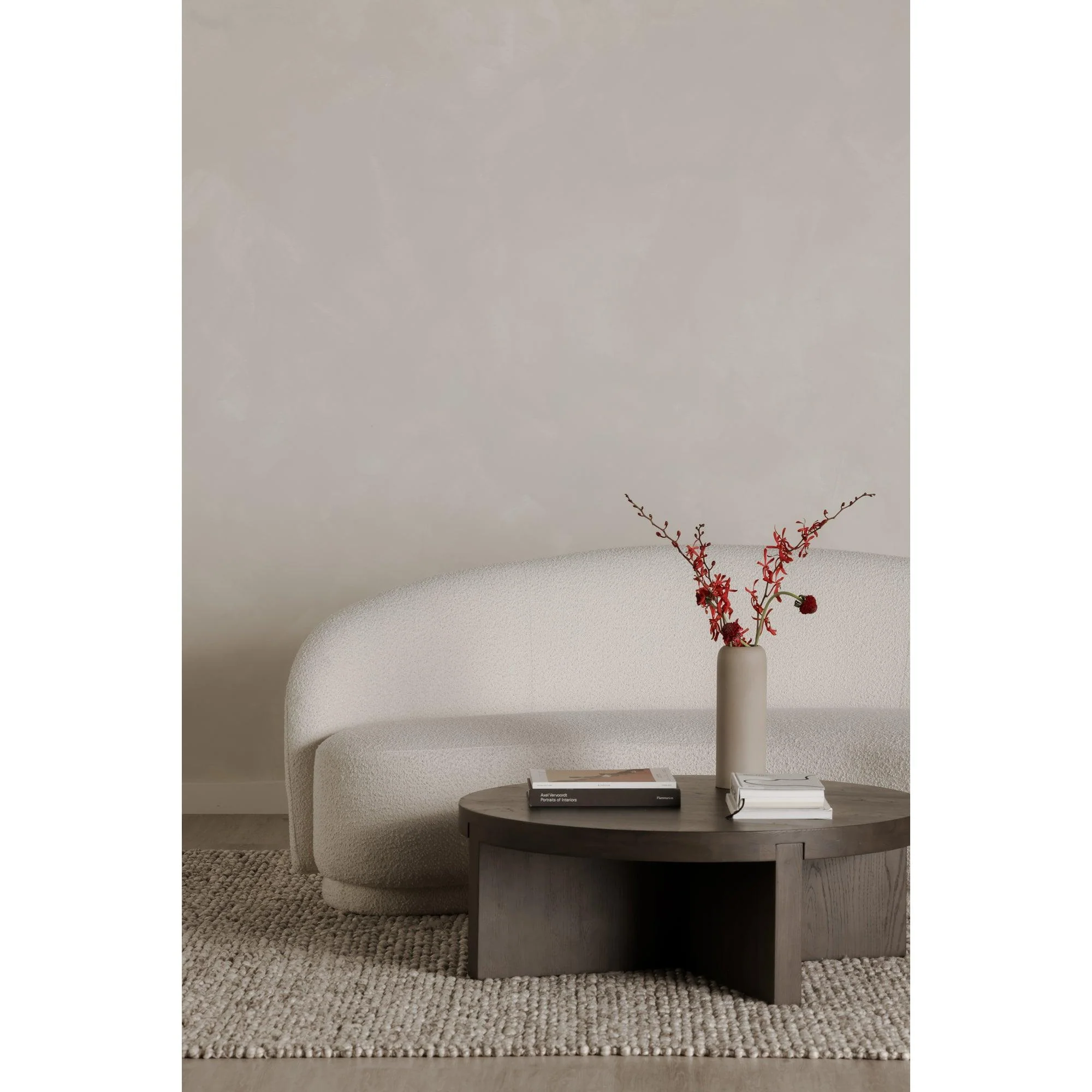 Folke Round Coffee Table Dark Brown - Remutear