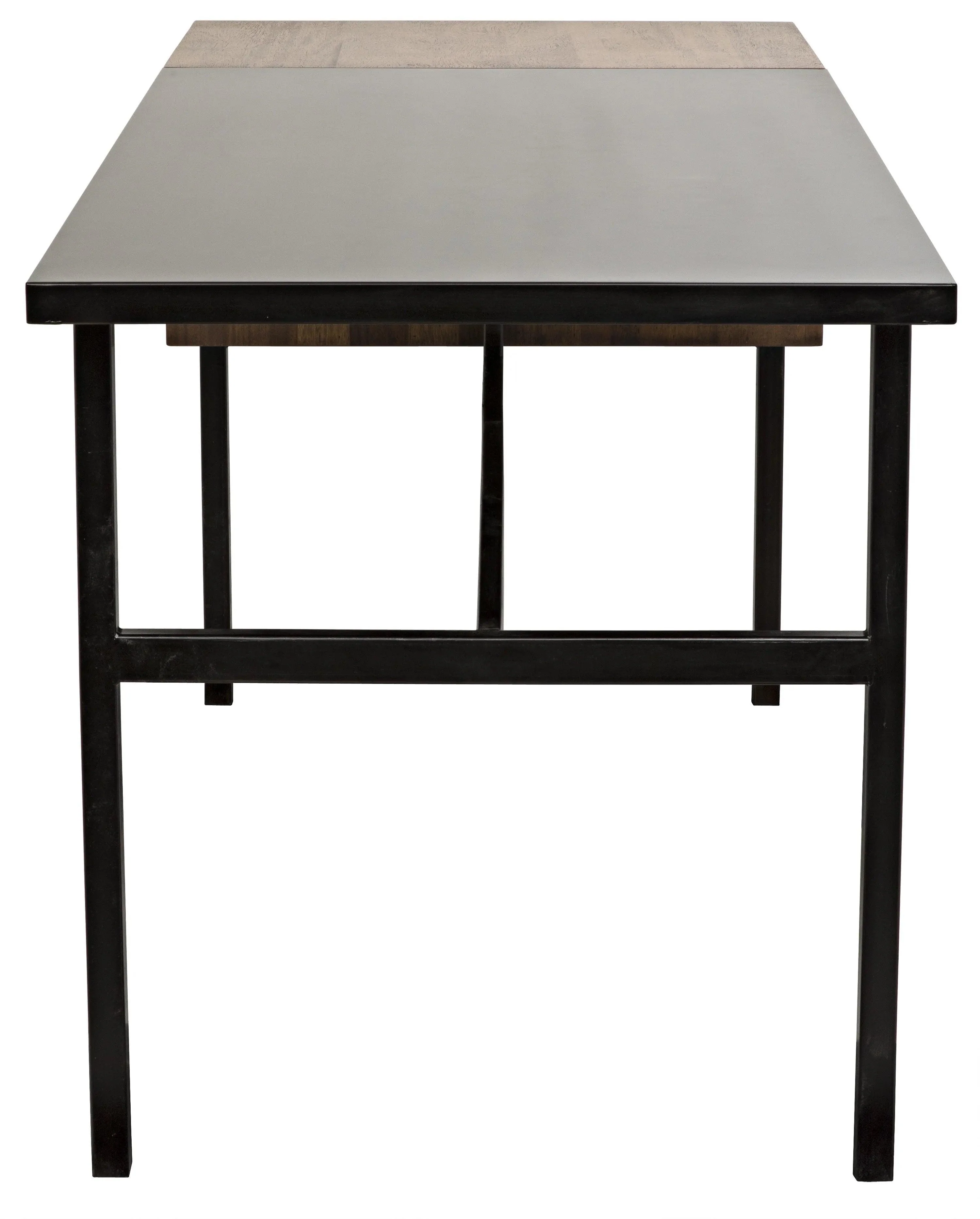 Algeron Desk with Black Steel - Remutear