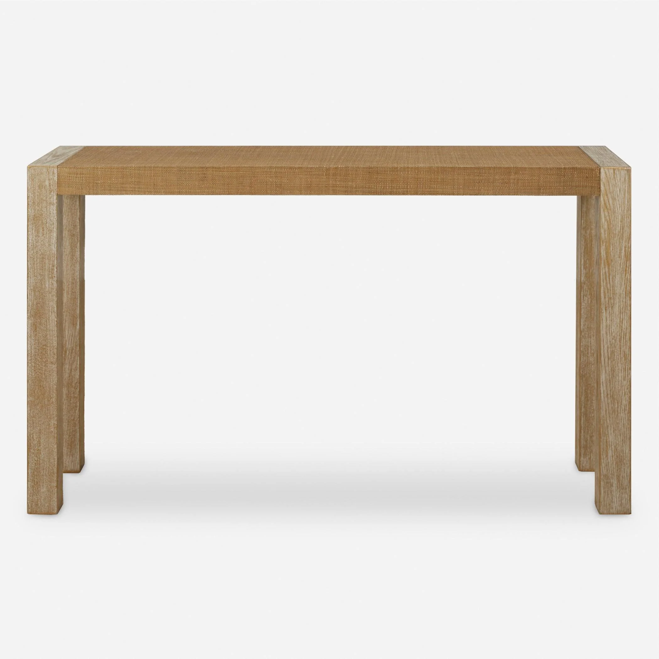 Bentley Grasscloth Console Table - Remutear