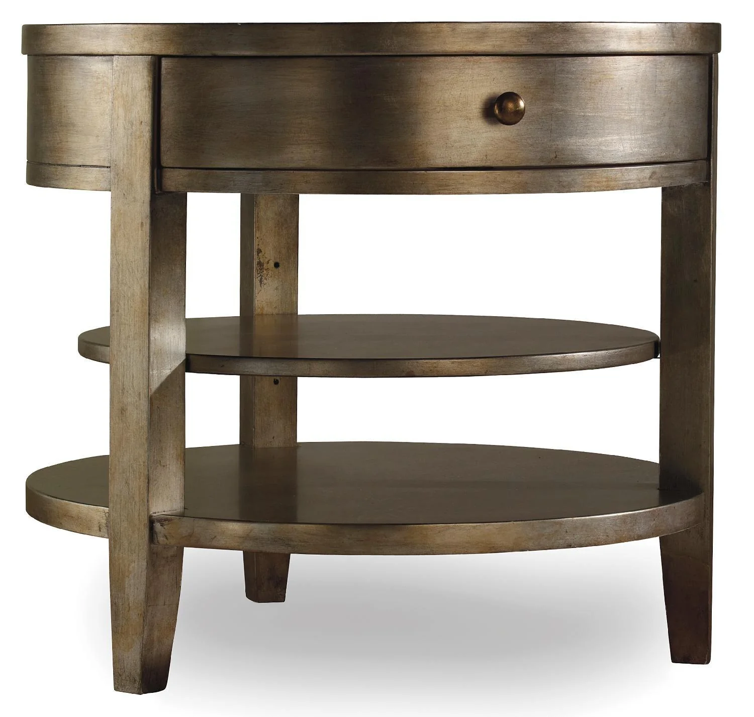 Sanctuary One-Drawer Round Lamp Table - Visage - Remutear