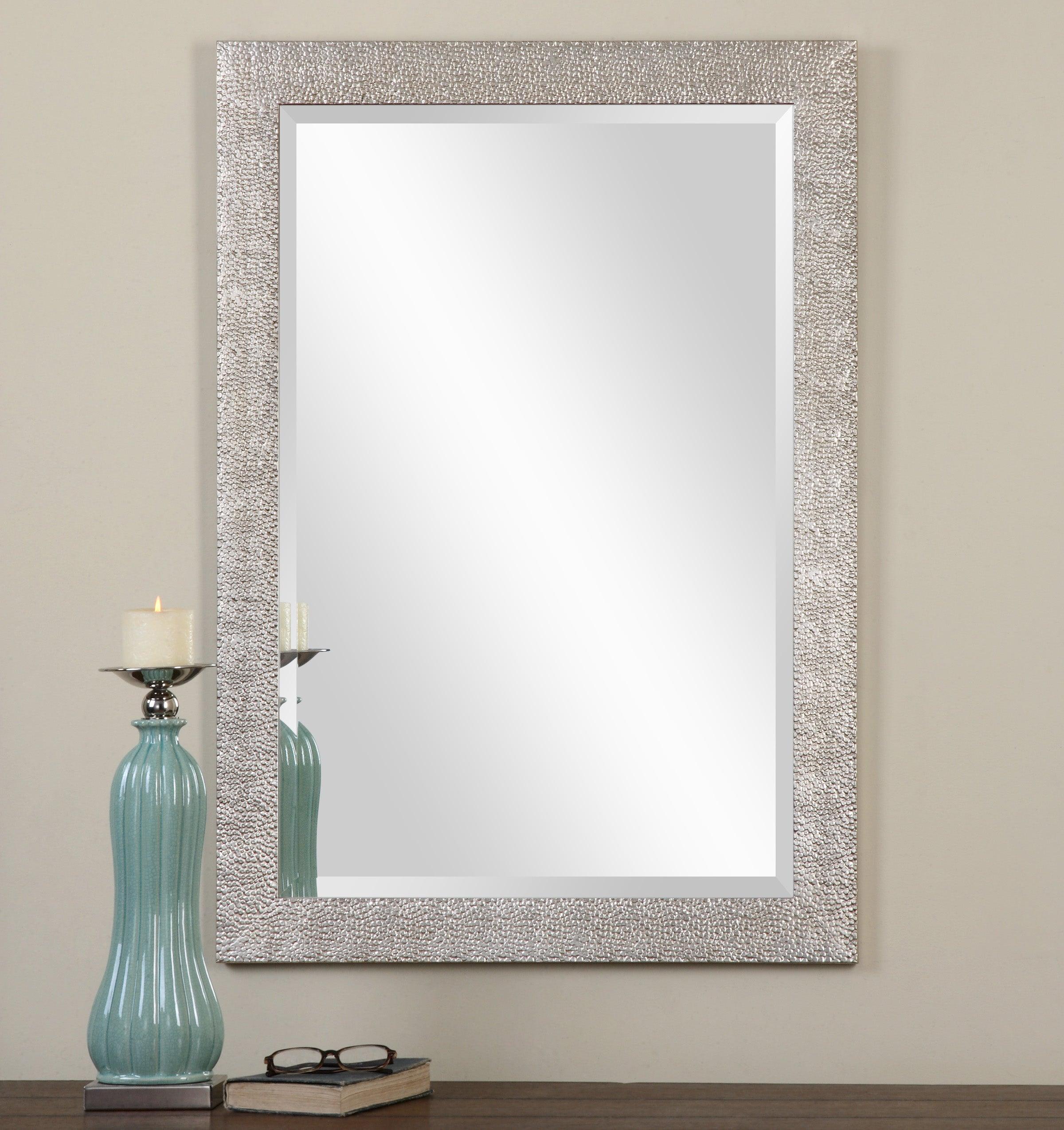 PORCIUS ANTIQUED SILVER MIRROR - Remutear