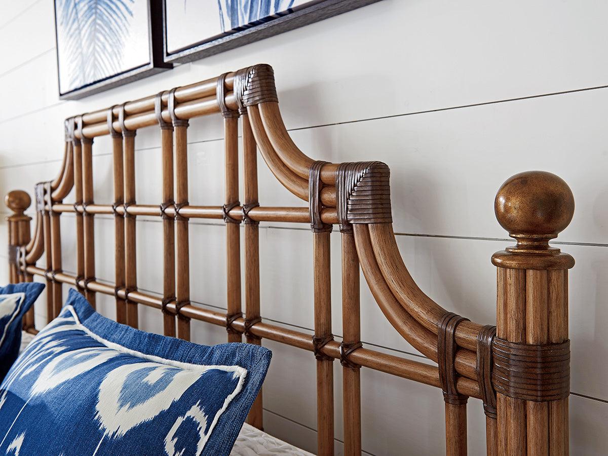 Twin Palms St. Kitts Rattan Headboard - Remutear