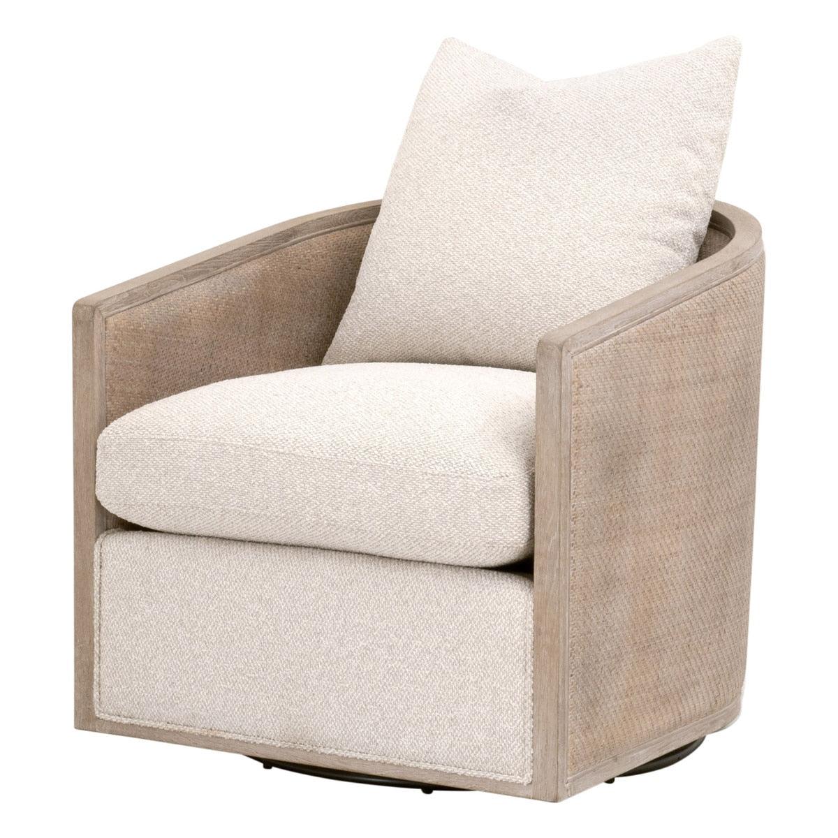 McGuire Swivel Club Chair - Natural Gray Oak - Remutear