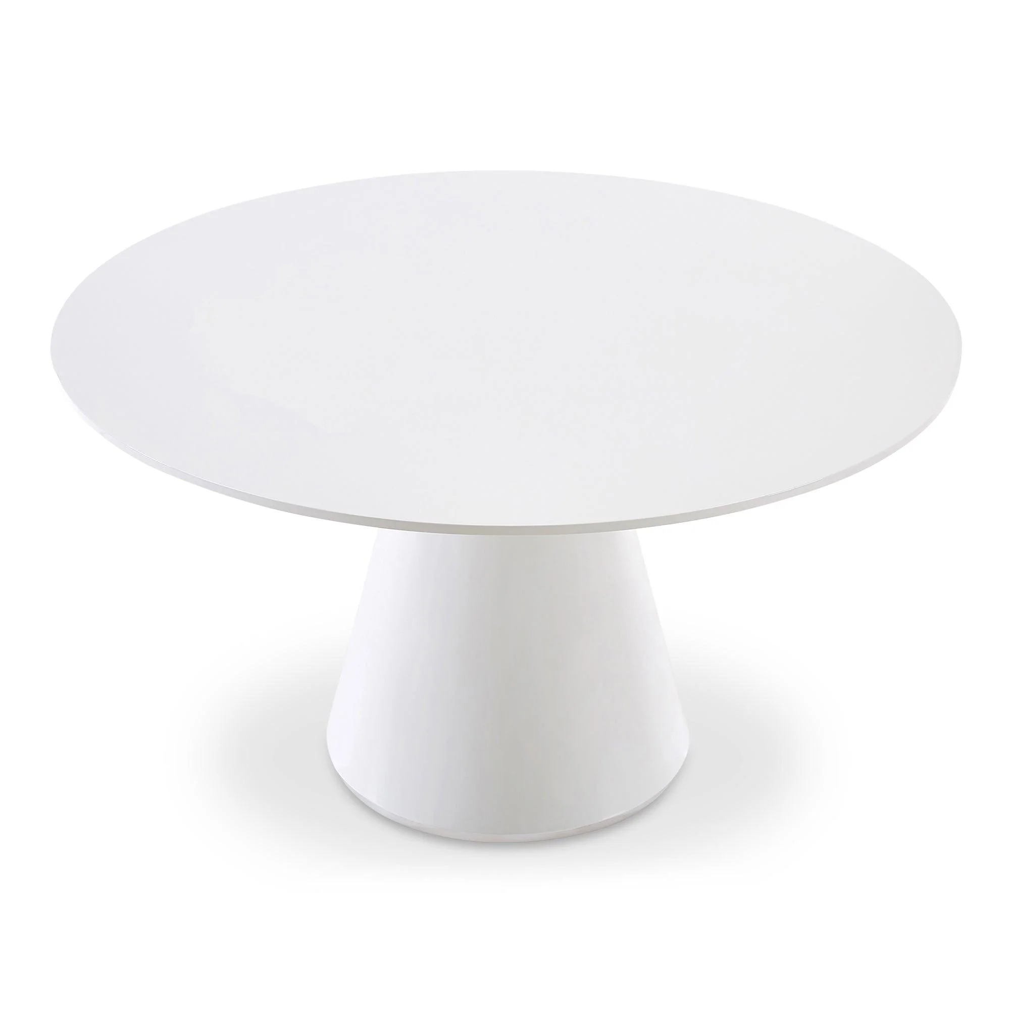 Otago Dining Table 54In Round White - Remutear
