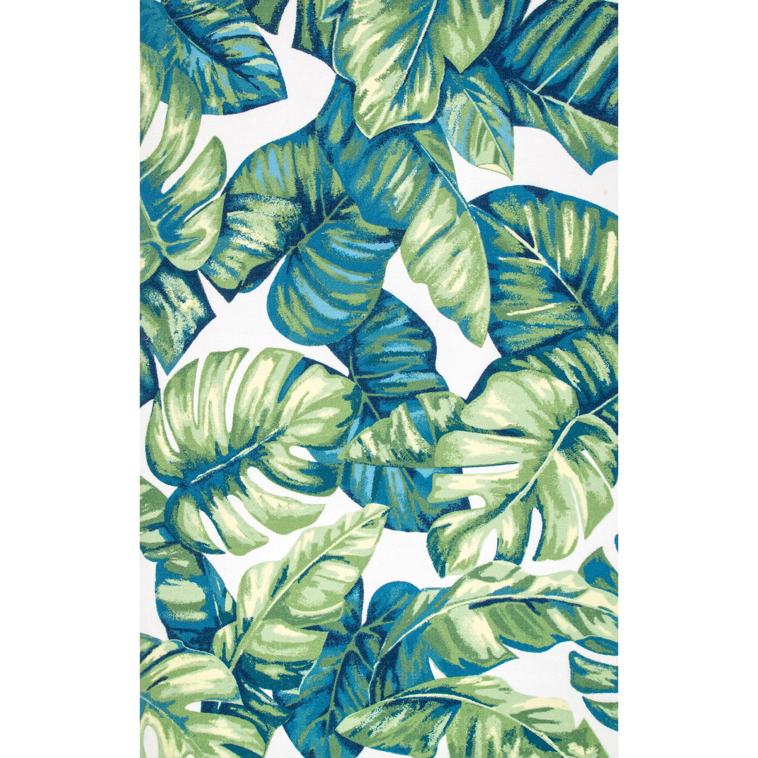 Contemporary Floral Lisa Indoor/Outdoor Area Rug - Remutear